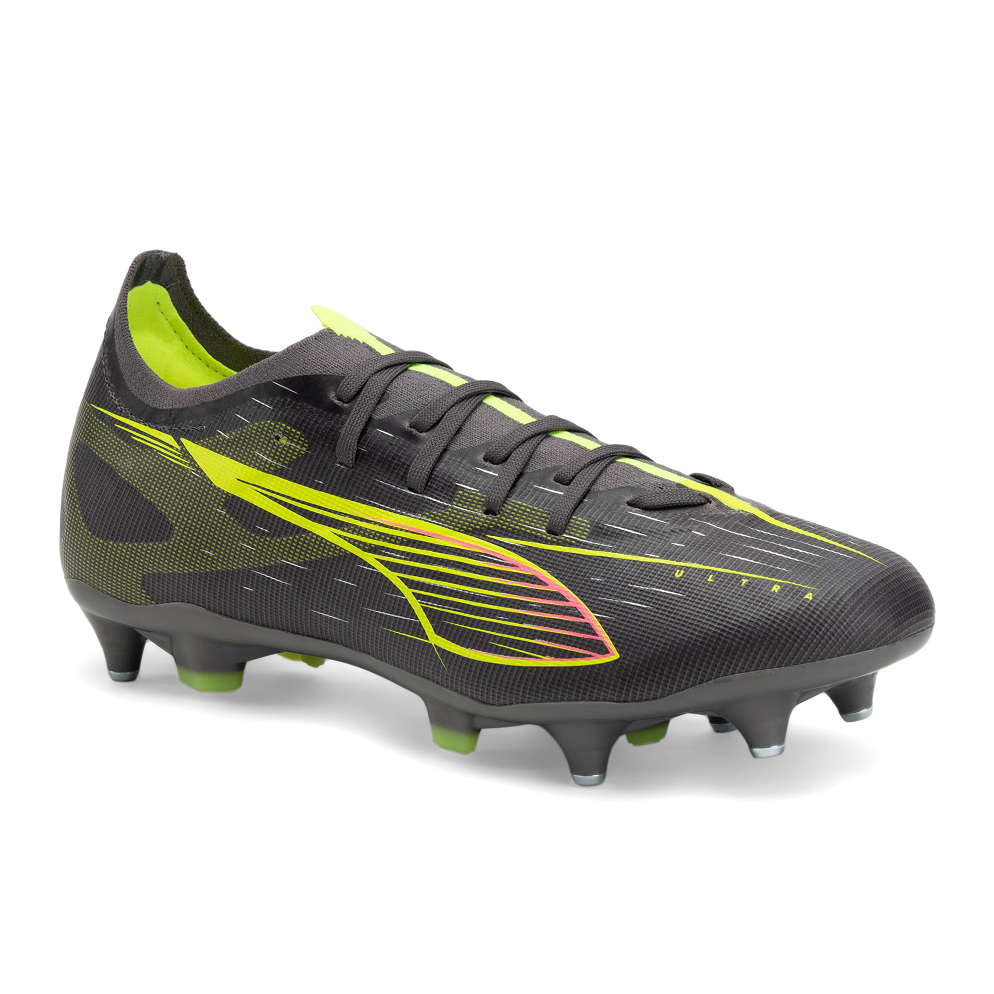 Buty piłkarskie męskie PUMA Ultra 5 Match MxSG matte aged/yellow alert/puma aged silver 