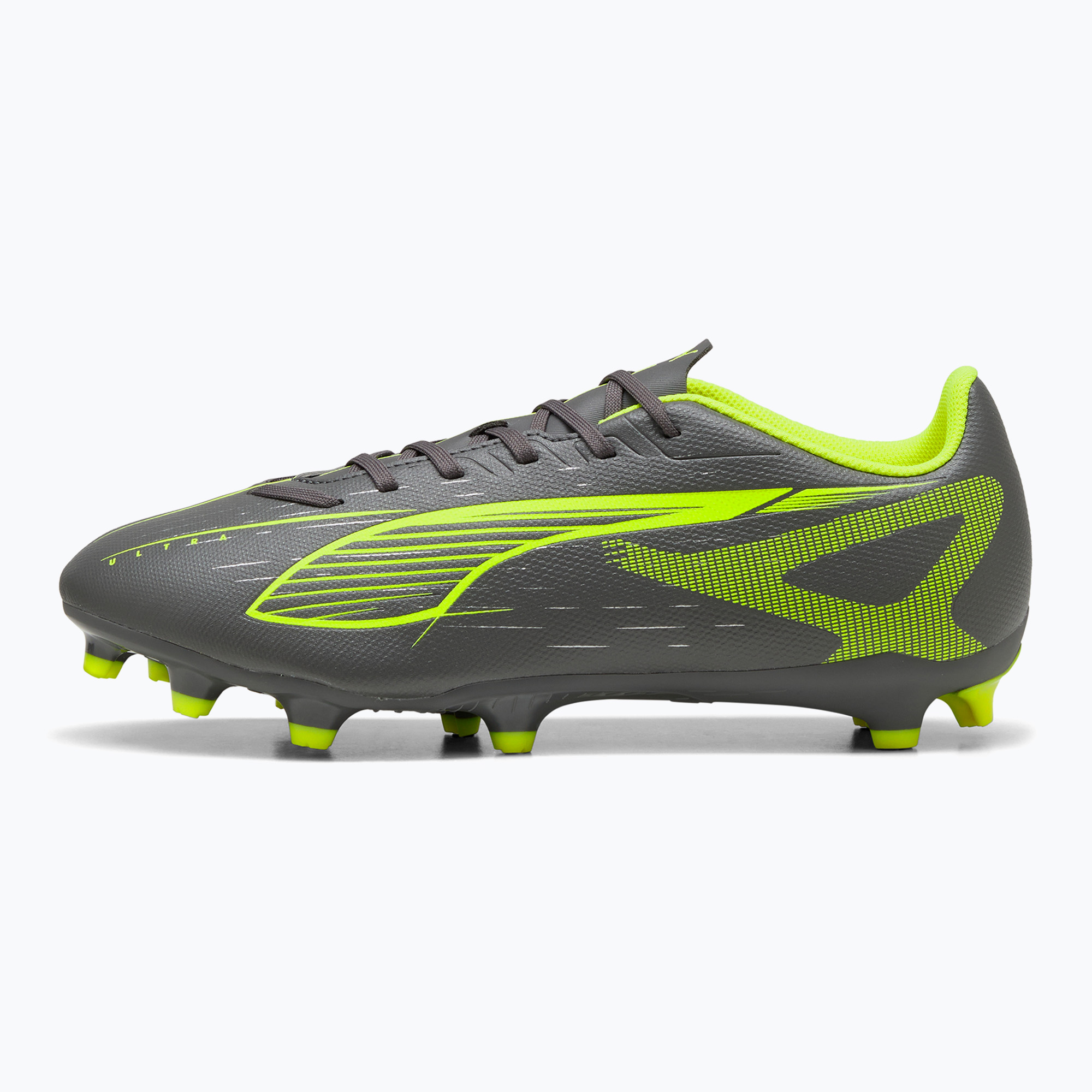 Buty piłkarskie PUMA Ultra 5 Play FG/AG matte aged silver/yellow alert/puma aged silver 