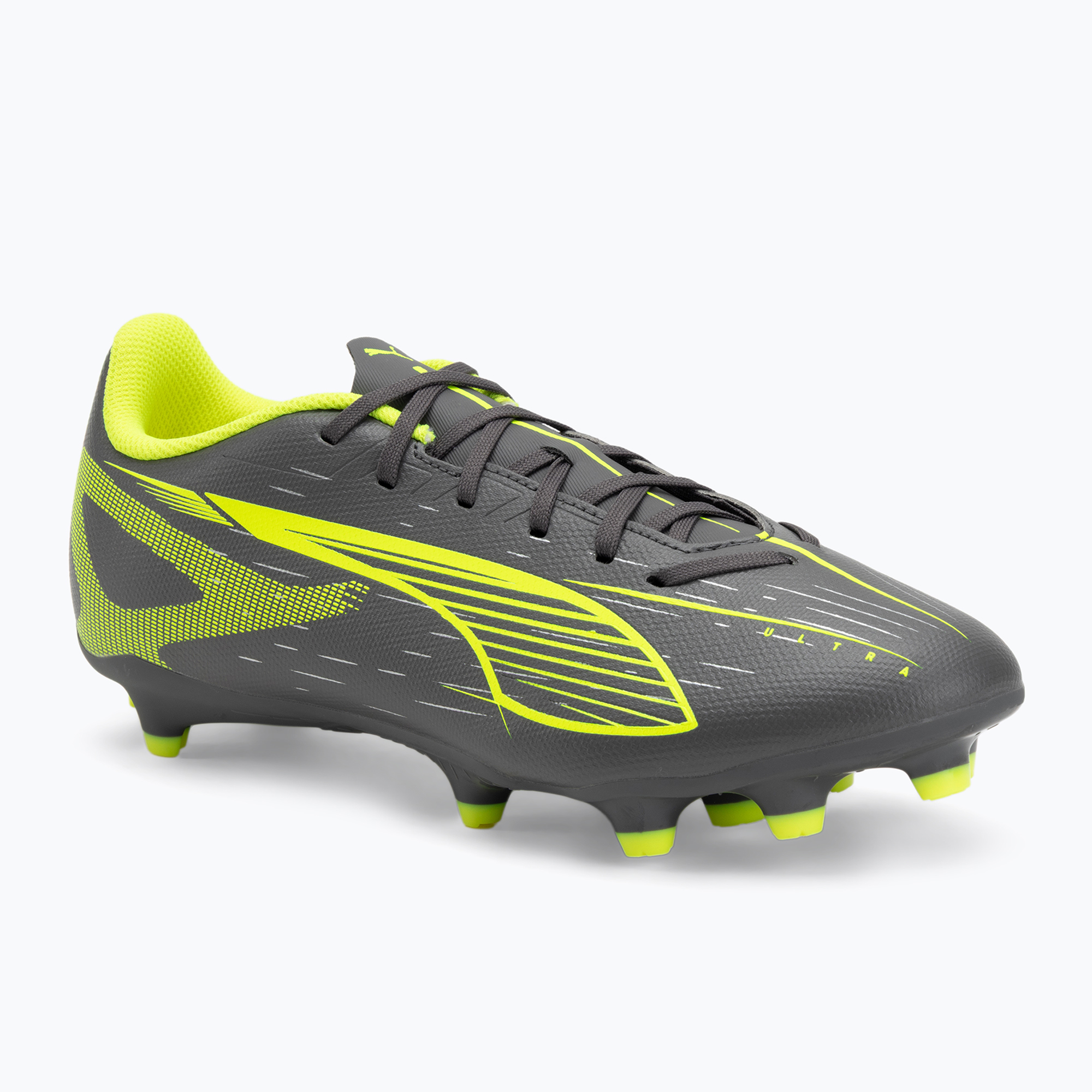 Buty piłkarskie PUMA Ultra 5 Play FG/AG matte aged silver/yellow alert/puma aged silver 