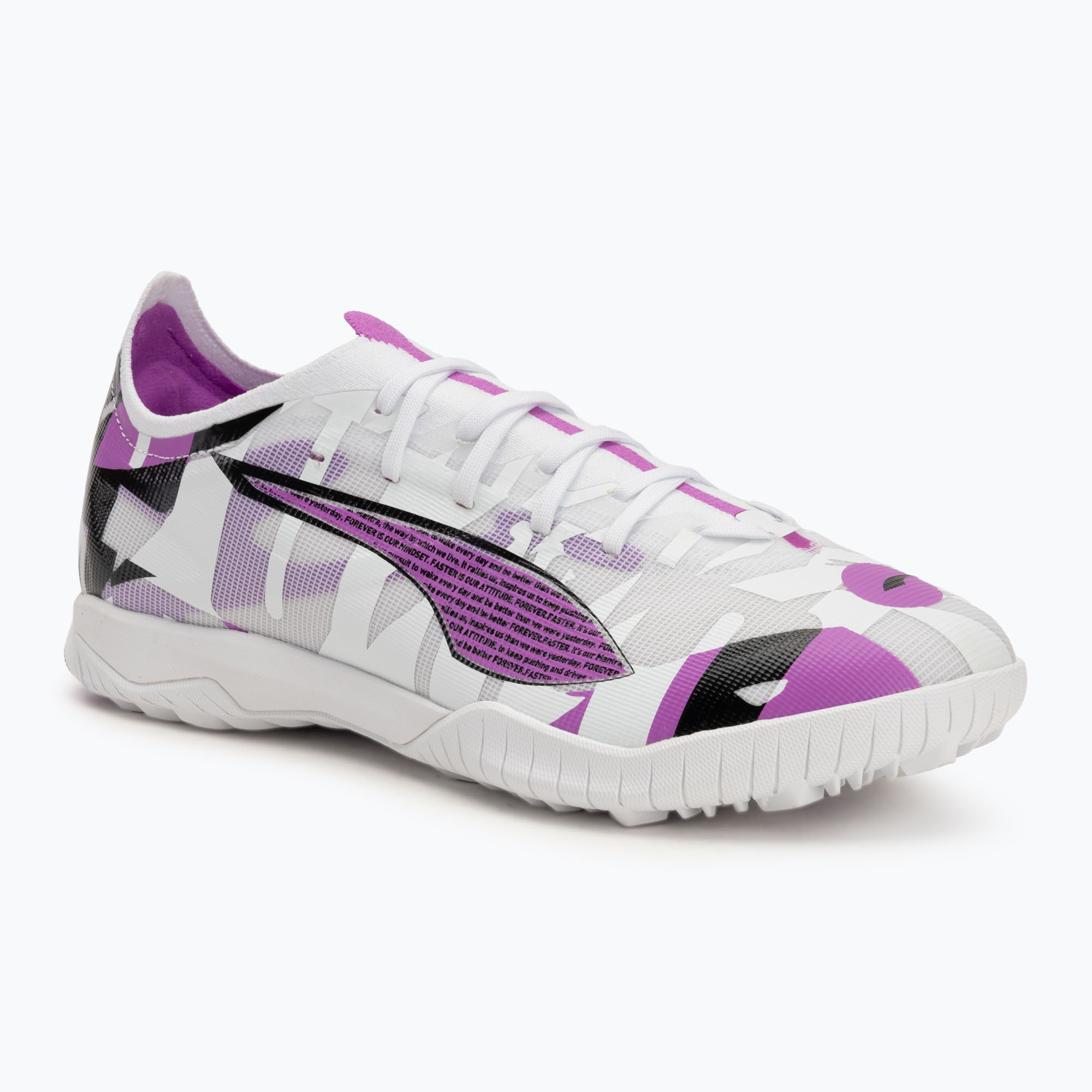 Buty piłkarskie męskie PUMA Ultra 5 Match Forever TT puma white/pure magenta/feather gray/puma black | WYSYŁKA W 24H | 30 DNI NA ZWROT