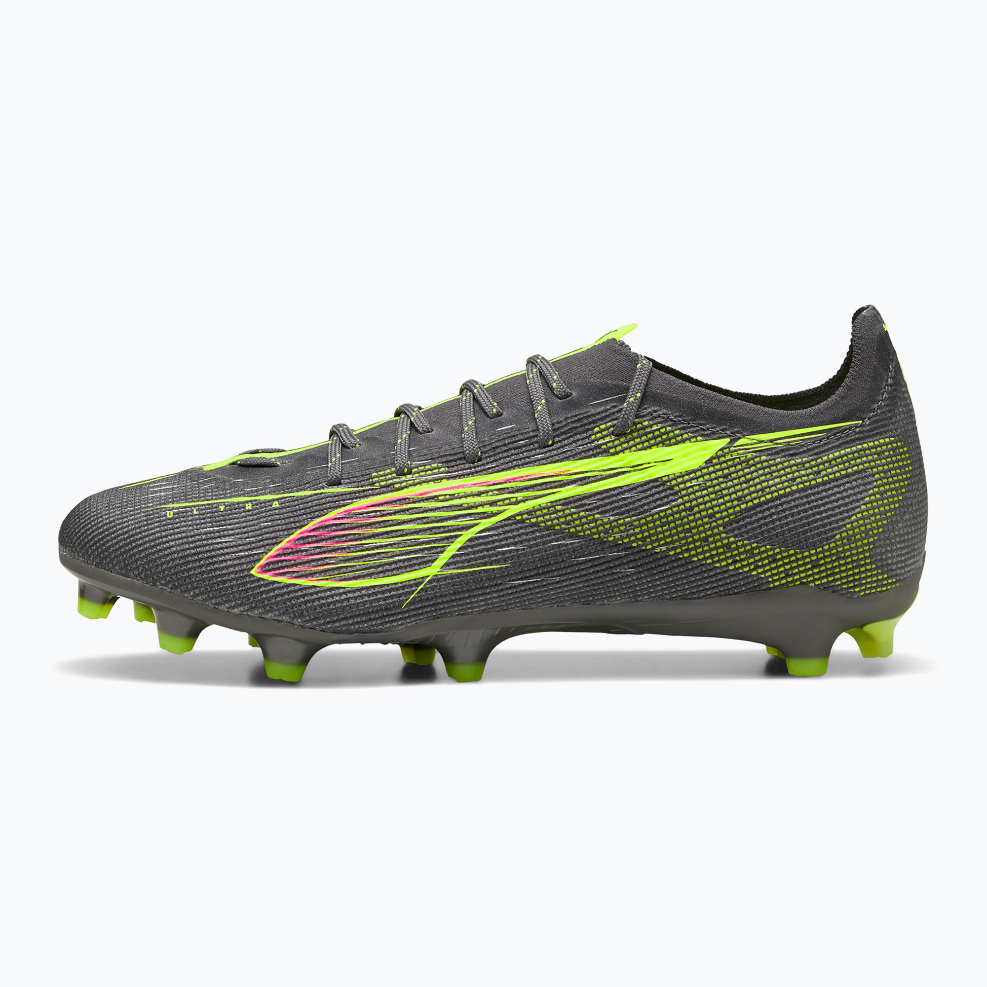 Buty piłkarskie męskie PUMA Ultra 5 Pro FG/AG matte aged silver/yellow alert/sun struck 