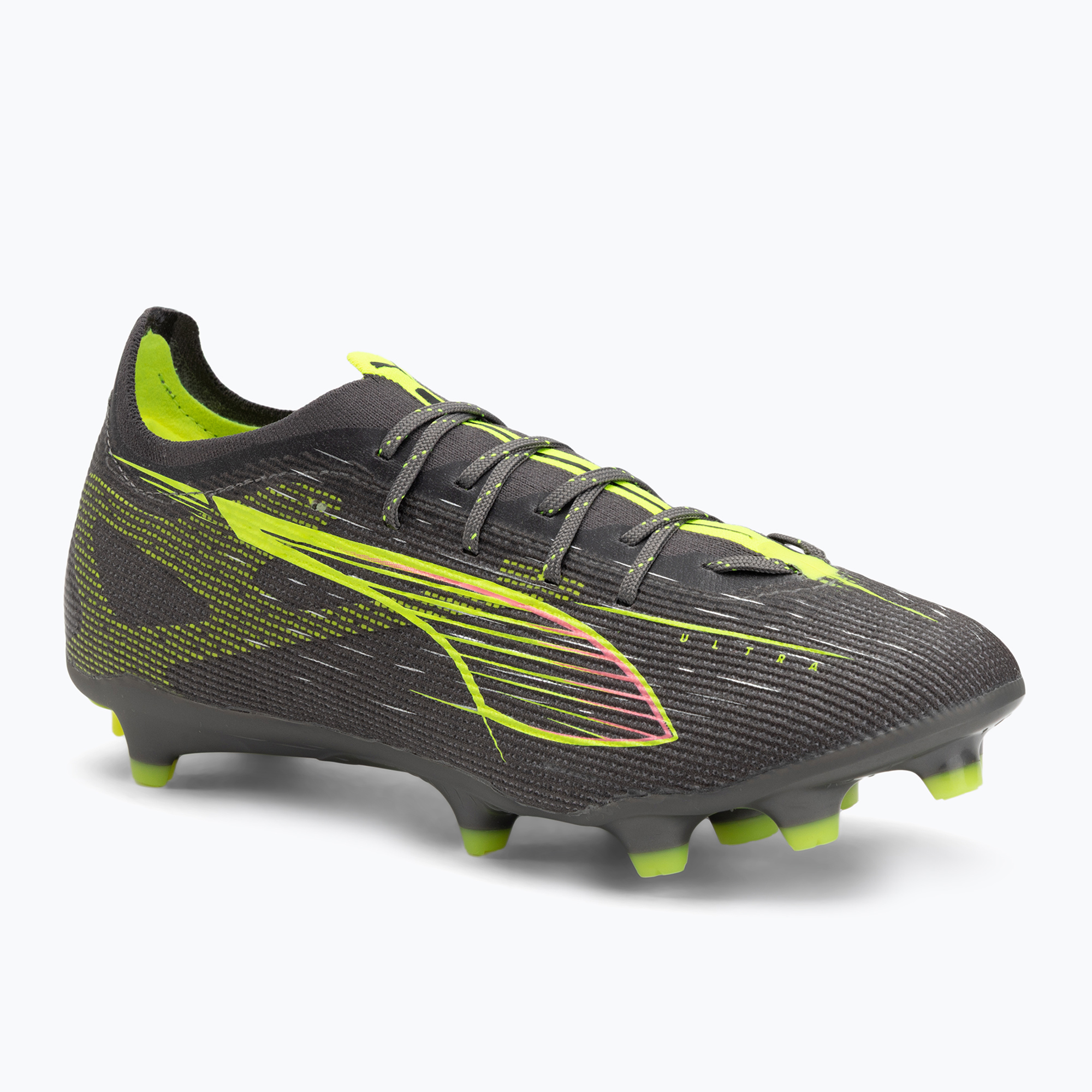 Buty piłkarskie męskie PUMA Ultra 5 Pro FG/AG matte aged silver/yellow alert/sun struck 