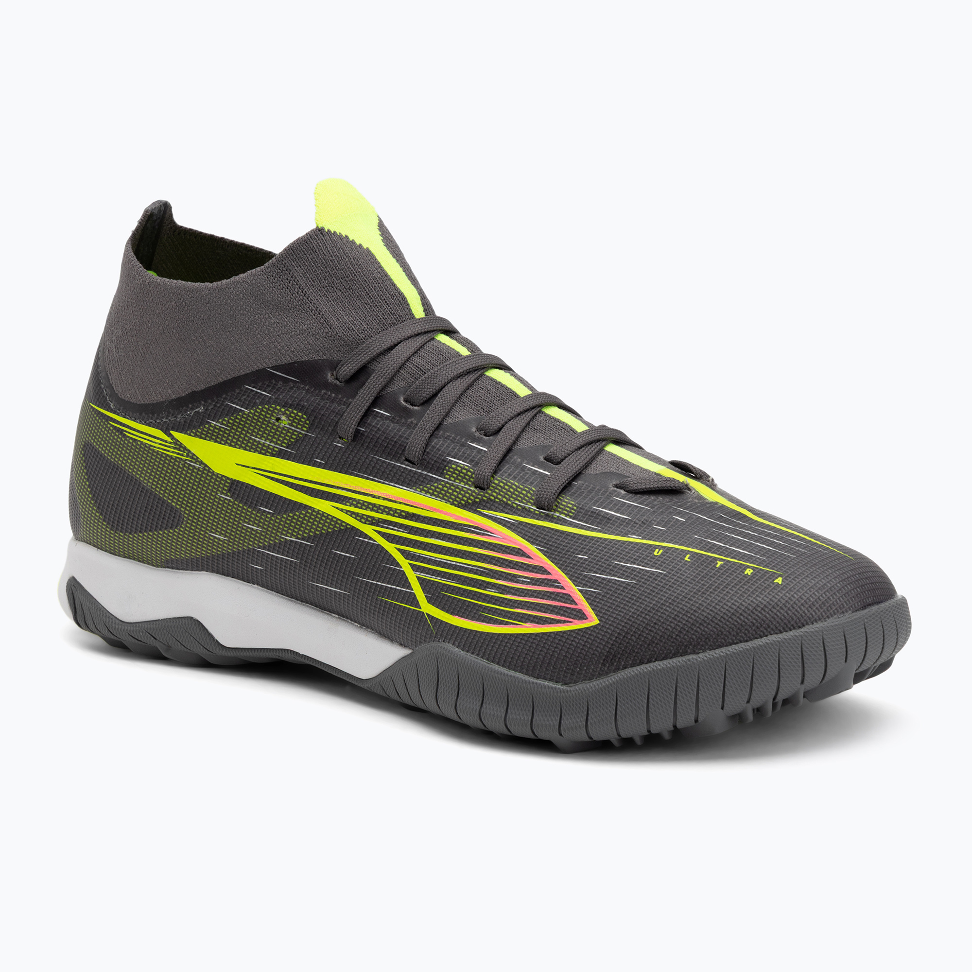Buty piłkarskie PUMA Ultra 5 Match+ TT matte aged silver/yellow alert/puma aged silver 