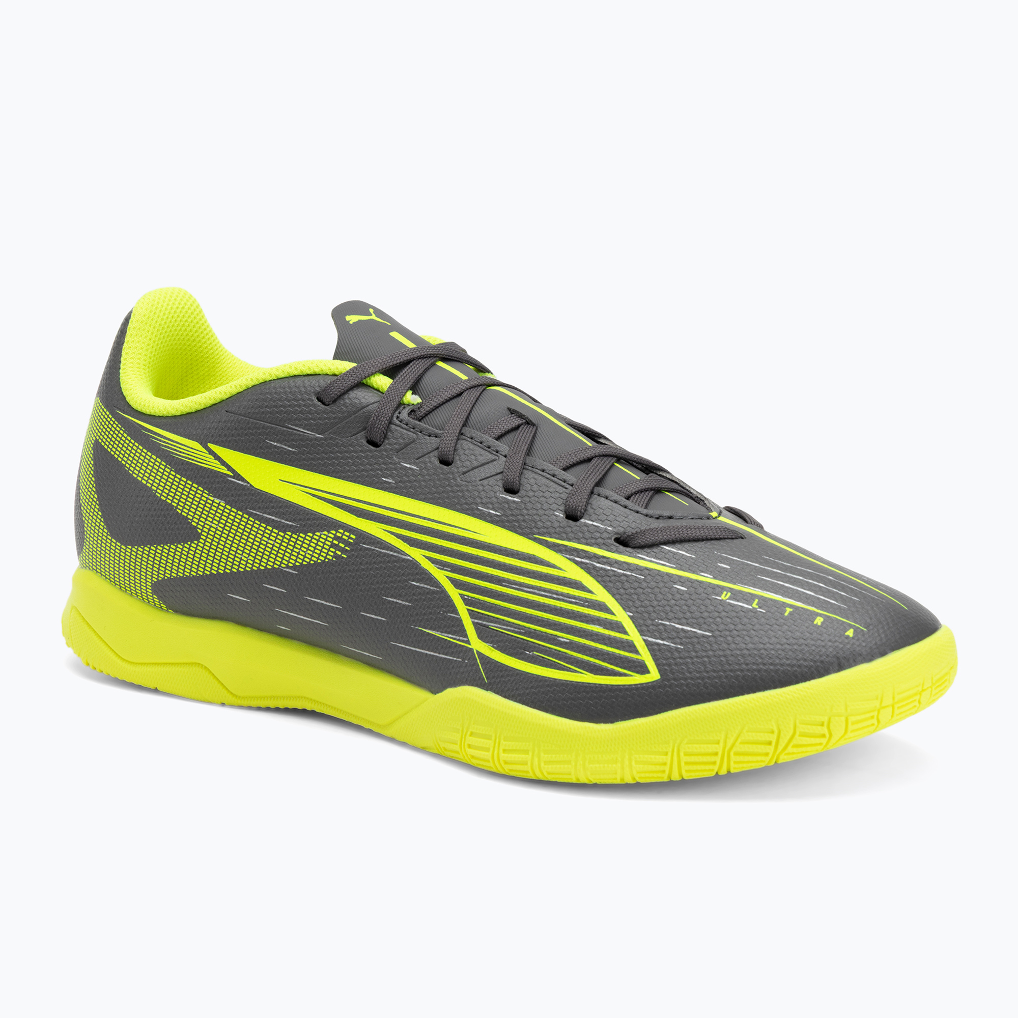 Buty piłkarskie męskie PUMA Ultra 5 Play IT matte aged silver/yellow alert/puma aged silver 