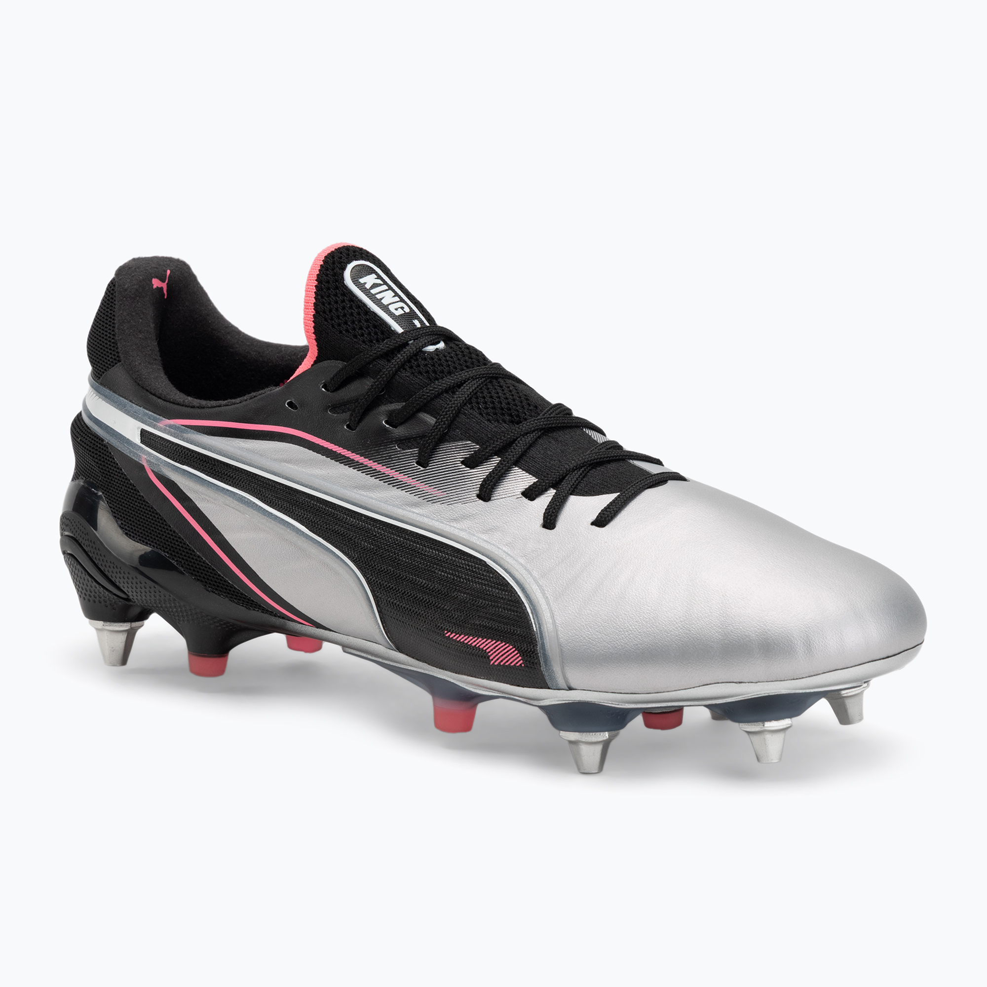 Buty piłkarskie męskie PUMA King Ultimate MxSG puma silver/puma black/sun struck/puma white 