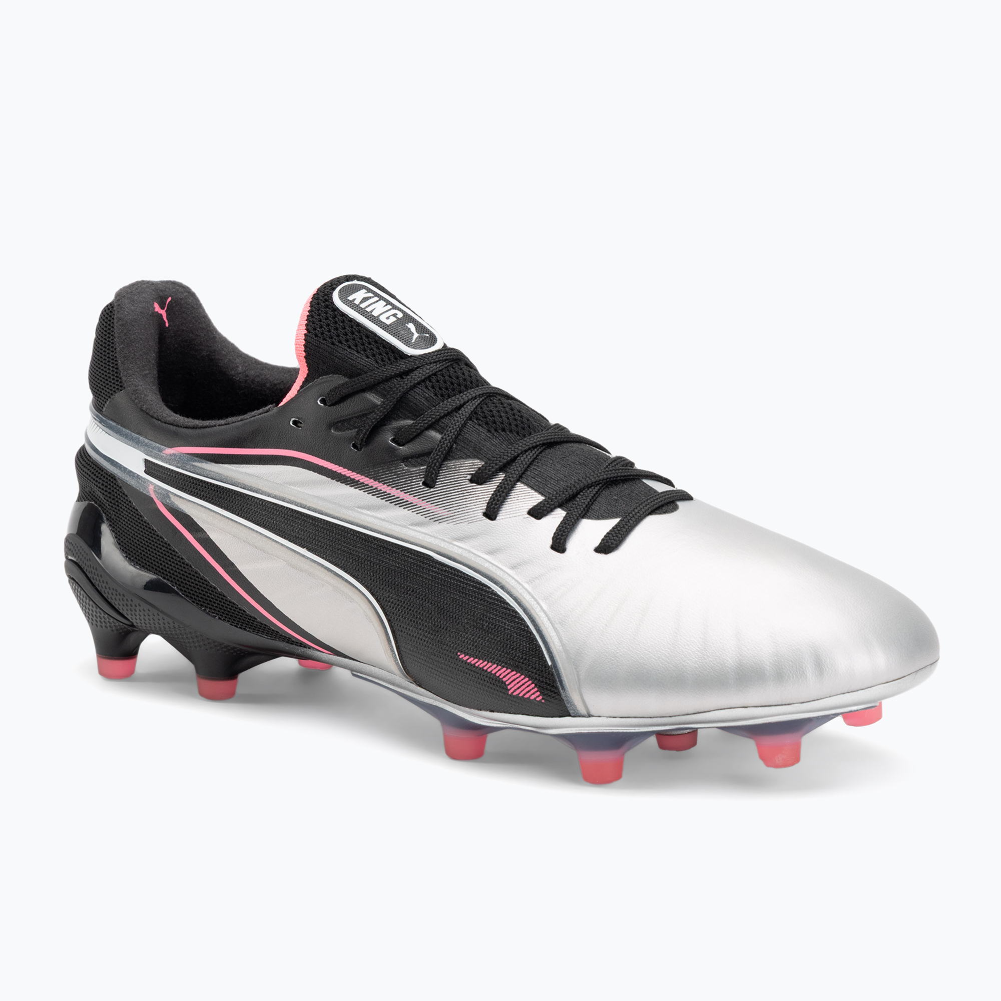 Buty piłkarskie męskie PUMA King Ultimate FG/AG puma silver/puma black/sun struck/puma white 