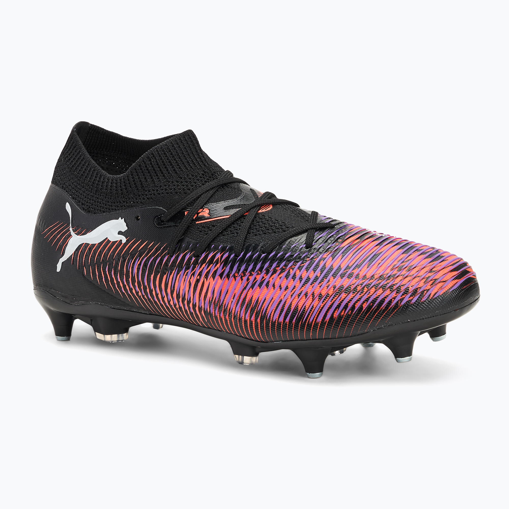 Buty piłkarskie męskie PUMA Future 8 Match MxSG puma black/ puma white/ glowing red | WYSYŁKA W 24H | 30 DNI NA ZWROT