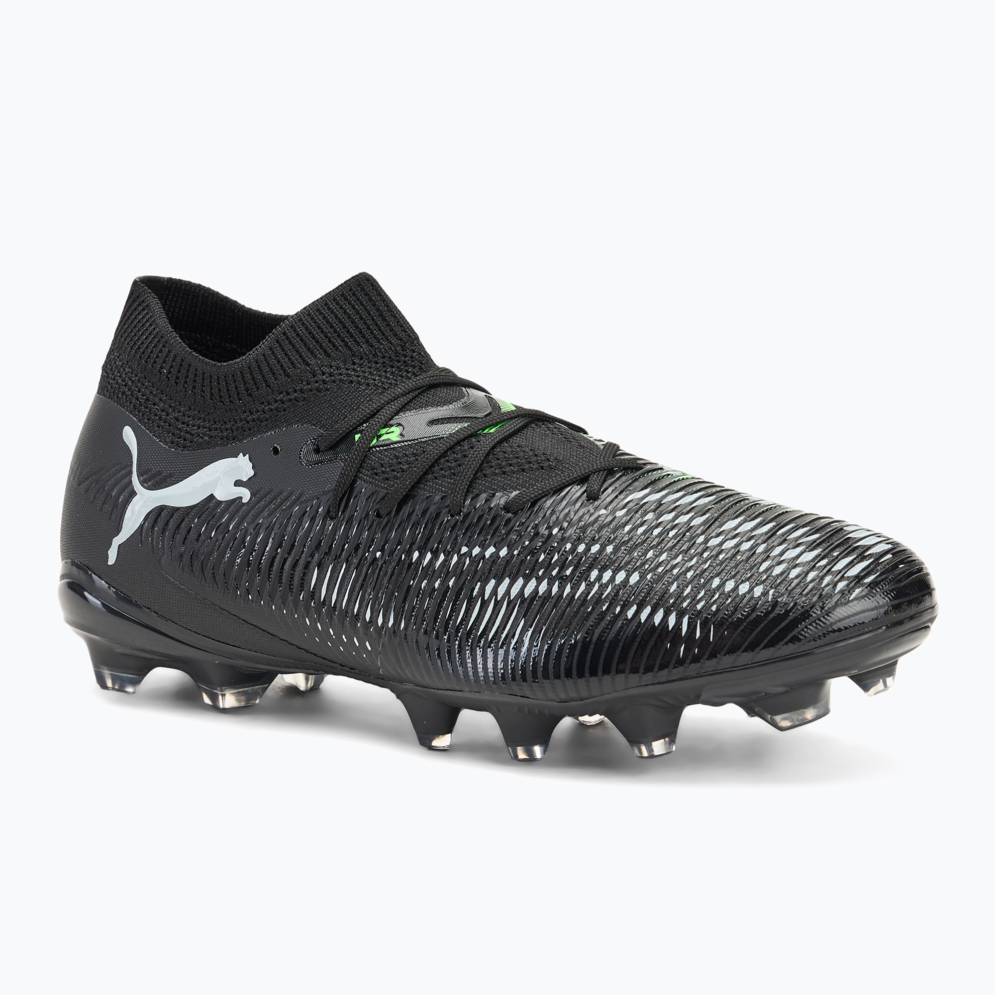 Buty piłkarskie męskie PUMA Future 8 Match FG/AG puma black/ cool light gray/ fluo green | WYSYŁKA W 24H | 30 DNI NA ZWROT