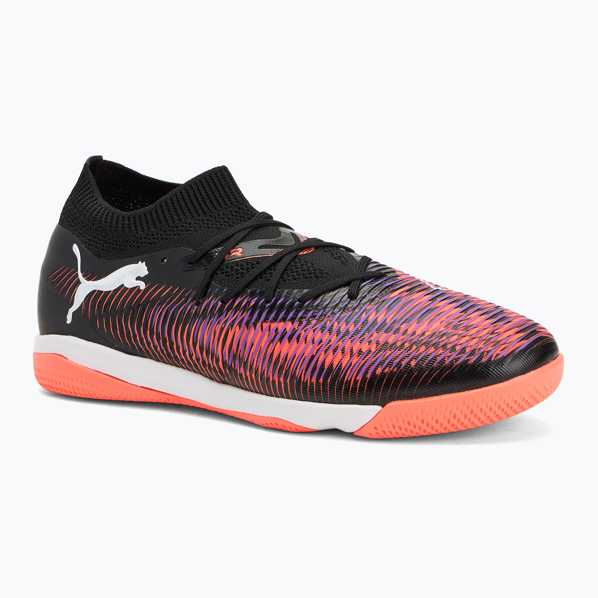 Buty piłkarskie męskie PUMA Future 8 Match It puma black/ puma white/ glowing red | WYSYŁKA W 24H | 30 DNI NA ZWROT