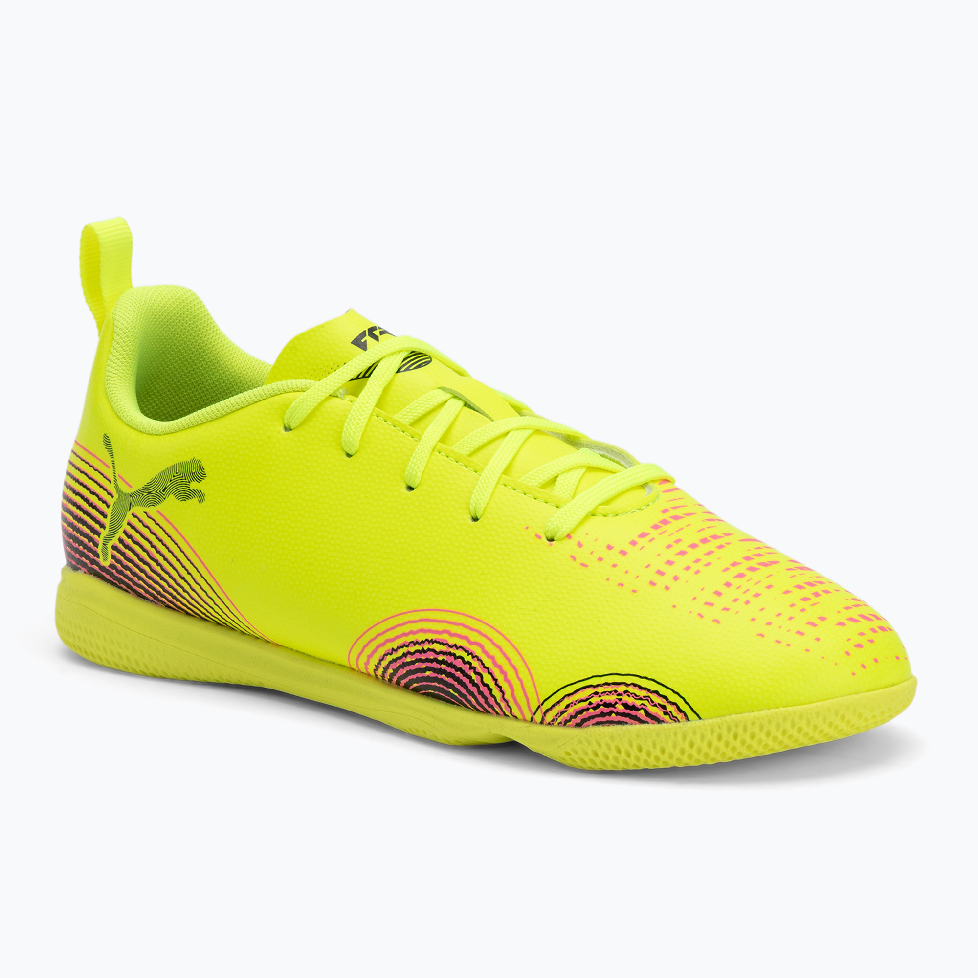 Buty piłkarskie dziecięce PUMA Future 8 Play It yellow alert/ puma black/ sun struck 
