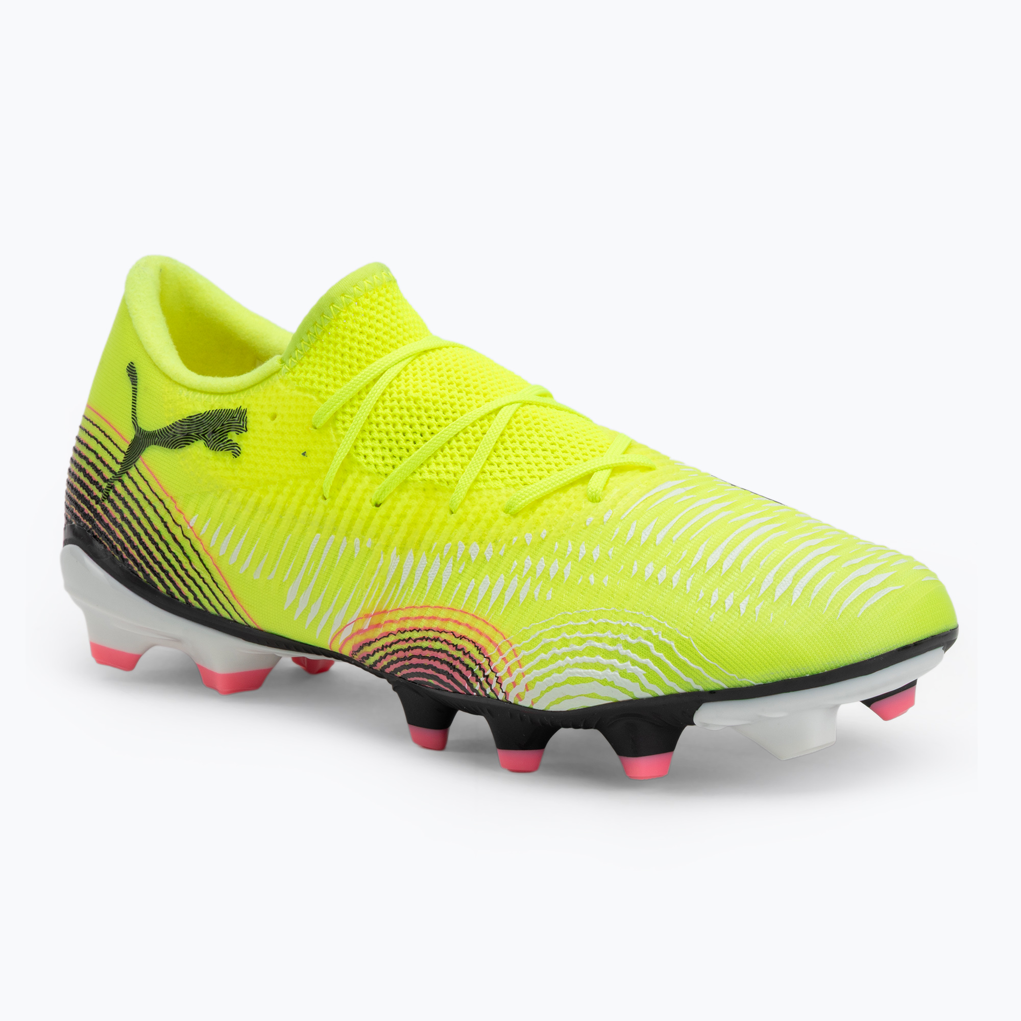 Buty piłkarskie męskie PUMA Future 8 Match Low FG/AG yellow alert/ puma black/ sun struck 