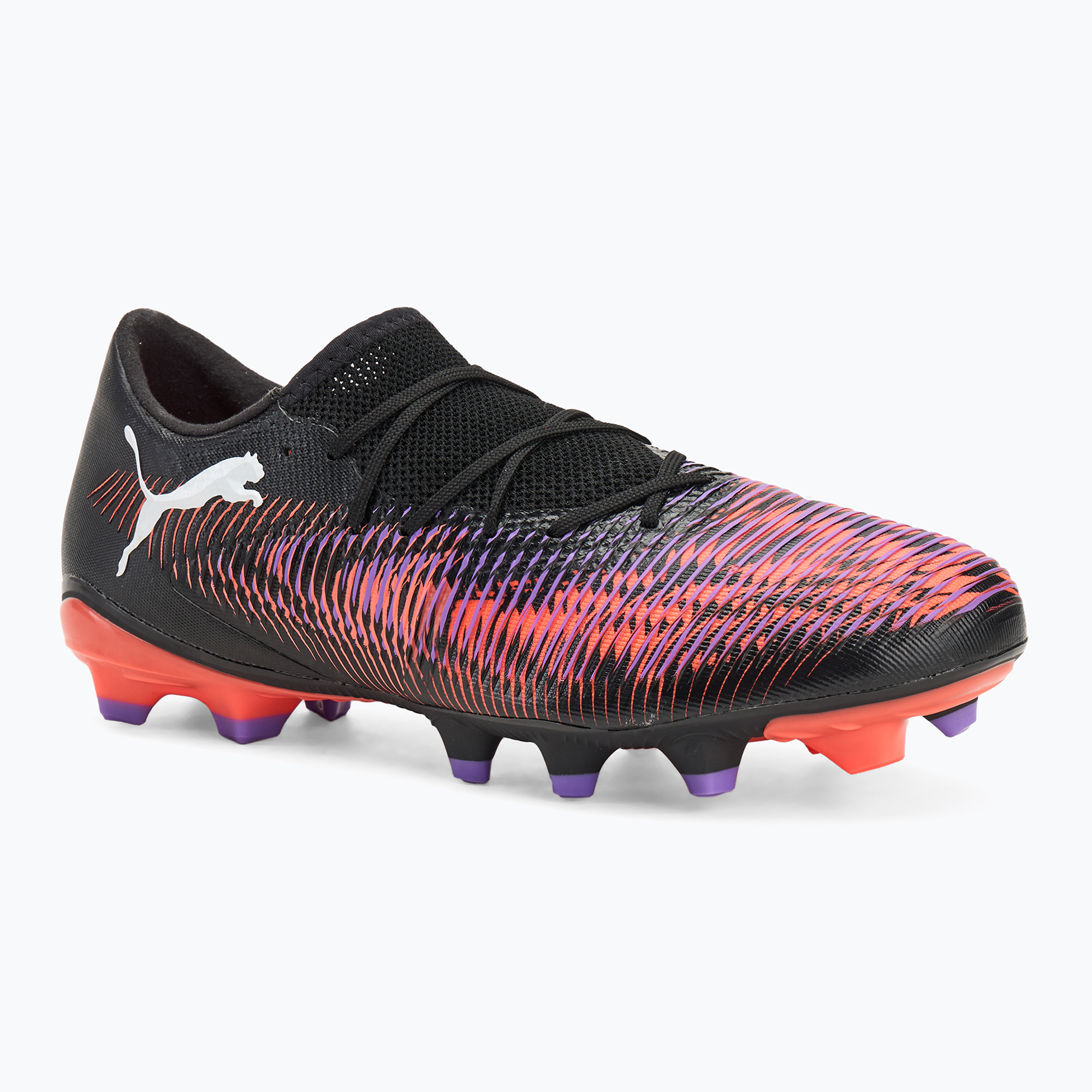 Buty piłkarskie męskie PUMA Future 8 Match Low FG/AG puma black/ puma white/ glowing red | WYSYŁKA W 24H | 30 DNI NA ZWROT