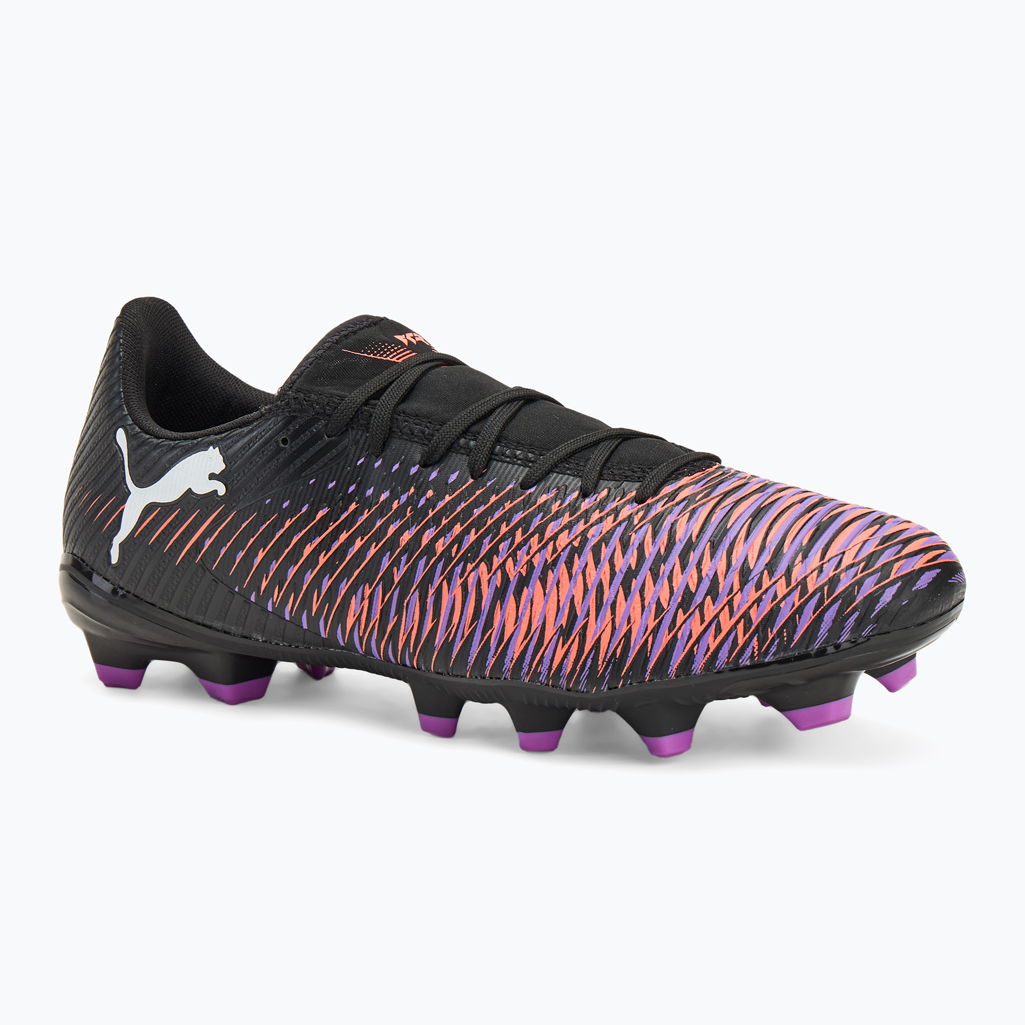 Buty piłkarskie męskie PUMA Future 8 Play FG/AG puma black/ puma white/ glowing red | WYSYŁKA W 24H | 30 DNI NA ZWROT