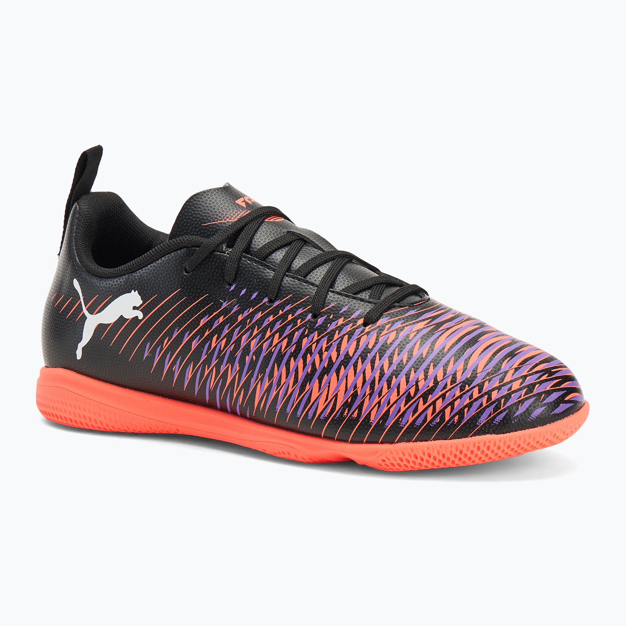 Buty piłkarskie dziecięce PUMA Future 8 Play It puma black/ puma white/ glowing red | WYSYŁKA W 24H | 30 DNI NA ZWROT