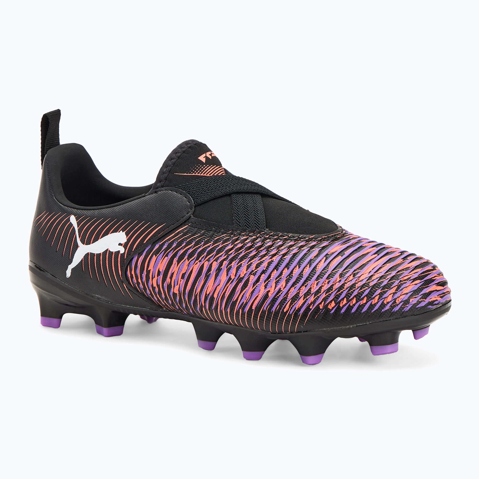 Buty piłkarskie dziecięce PUMA Future 8 Match LL FG/AG puma black/ puma white/ glowing red | WYSYŁKA W 24H | 30 DNI NA ZWROT