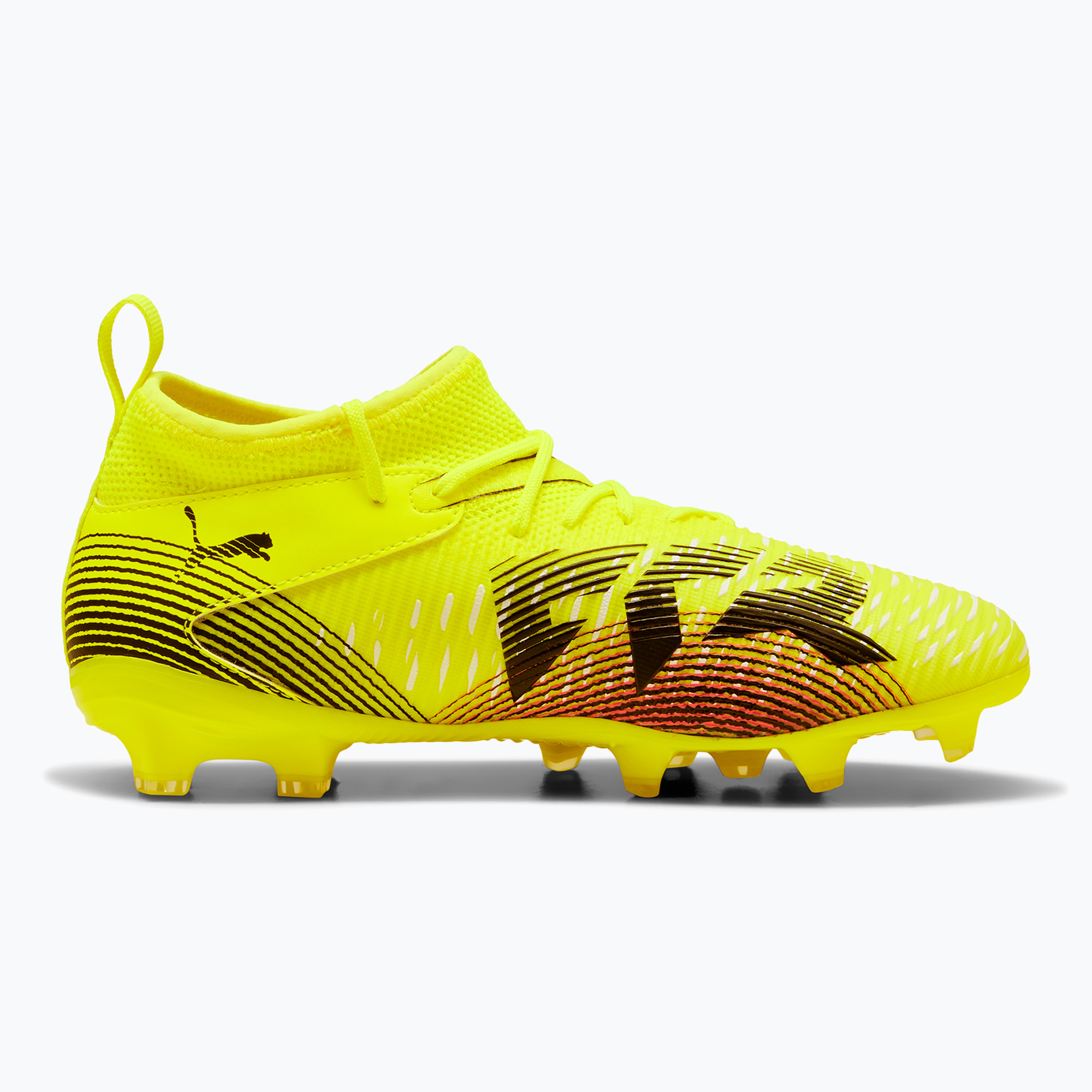 Buty piłkarskie dziecięce PUMA Future 8 Match FG/AG yellow alert/ puma black/ sun struck 
