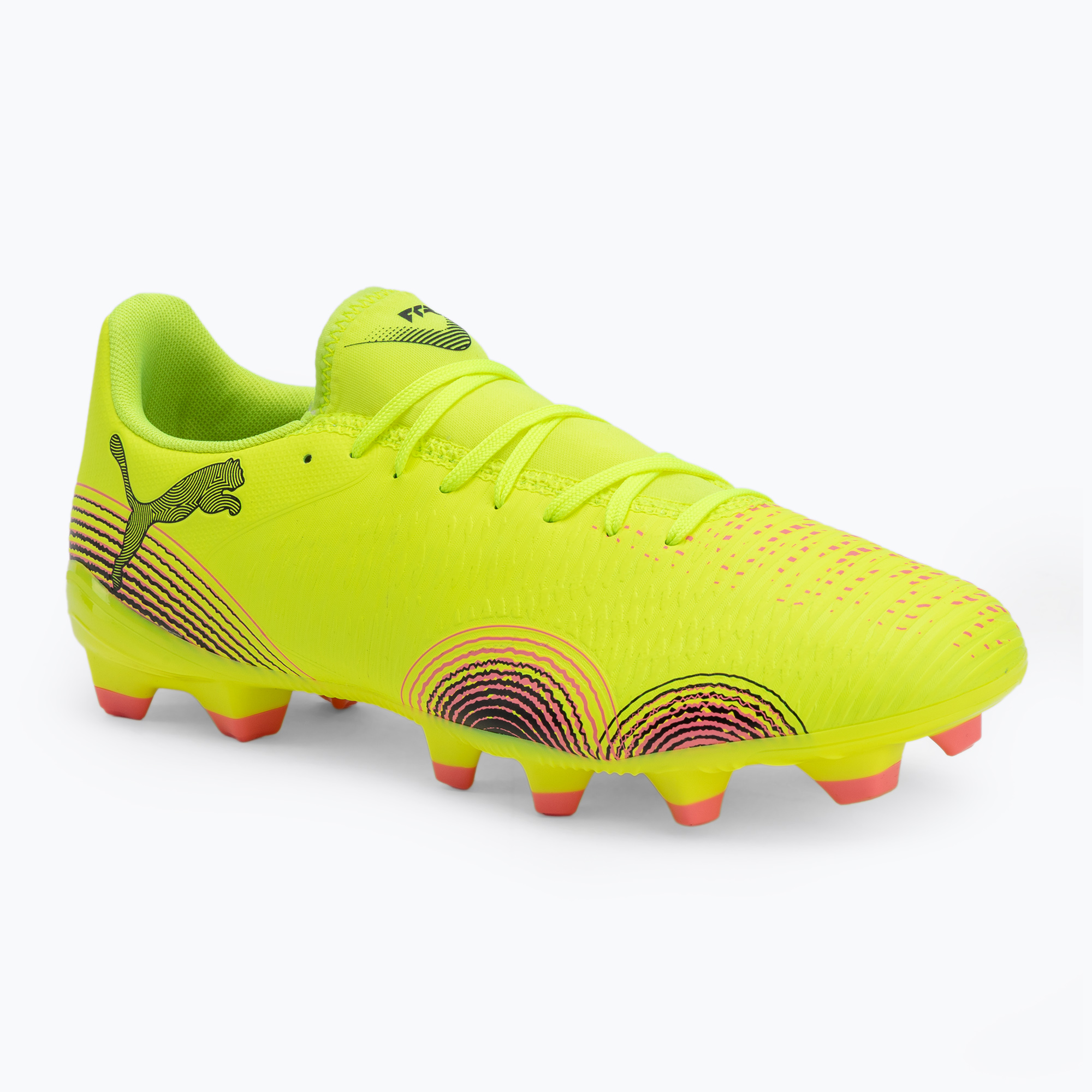 Buty piłkarskie męskie PUMA Future 8 Play FG/AG yellow alert/ puma black/ sun struck 