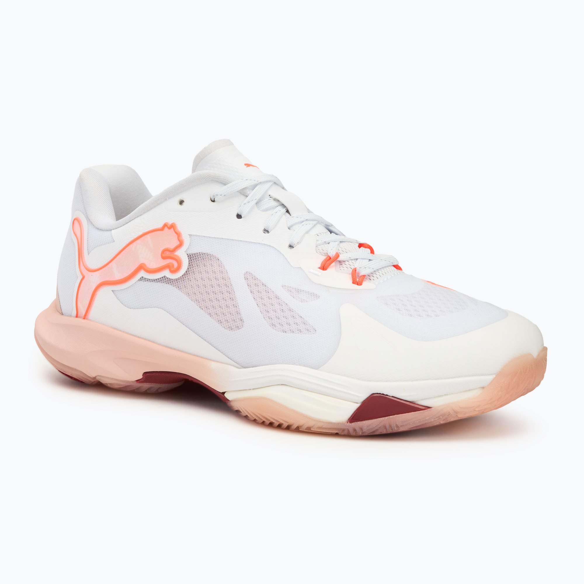 Buty do sportów halowych damskie PUMA Vantage Nitro W+ puma white/ glowing red/ rose wuartz/ dark crimson | WYSYŁKA W 24H | 30 DNI NA ZWROT