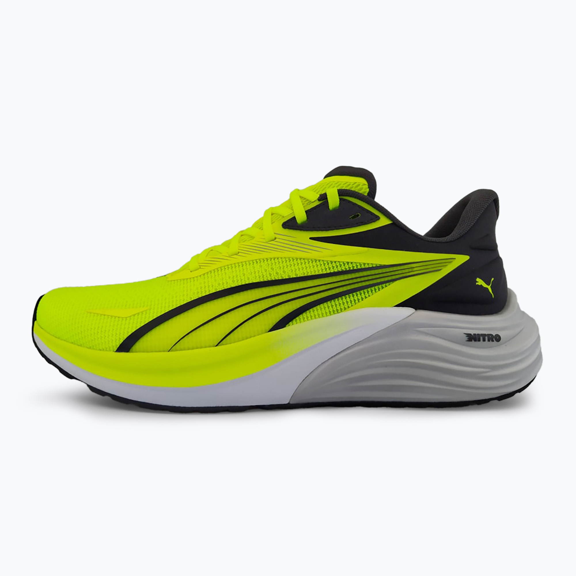 Buty do biegania męskie PUMA Electrify Nitro 4 yellow alert/feather gray/puma black | WYSYŁKA W 24H | 30 DNI NA ZWROT