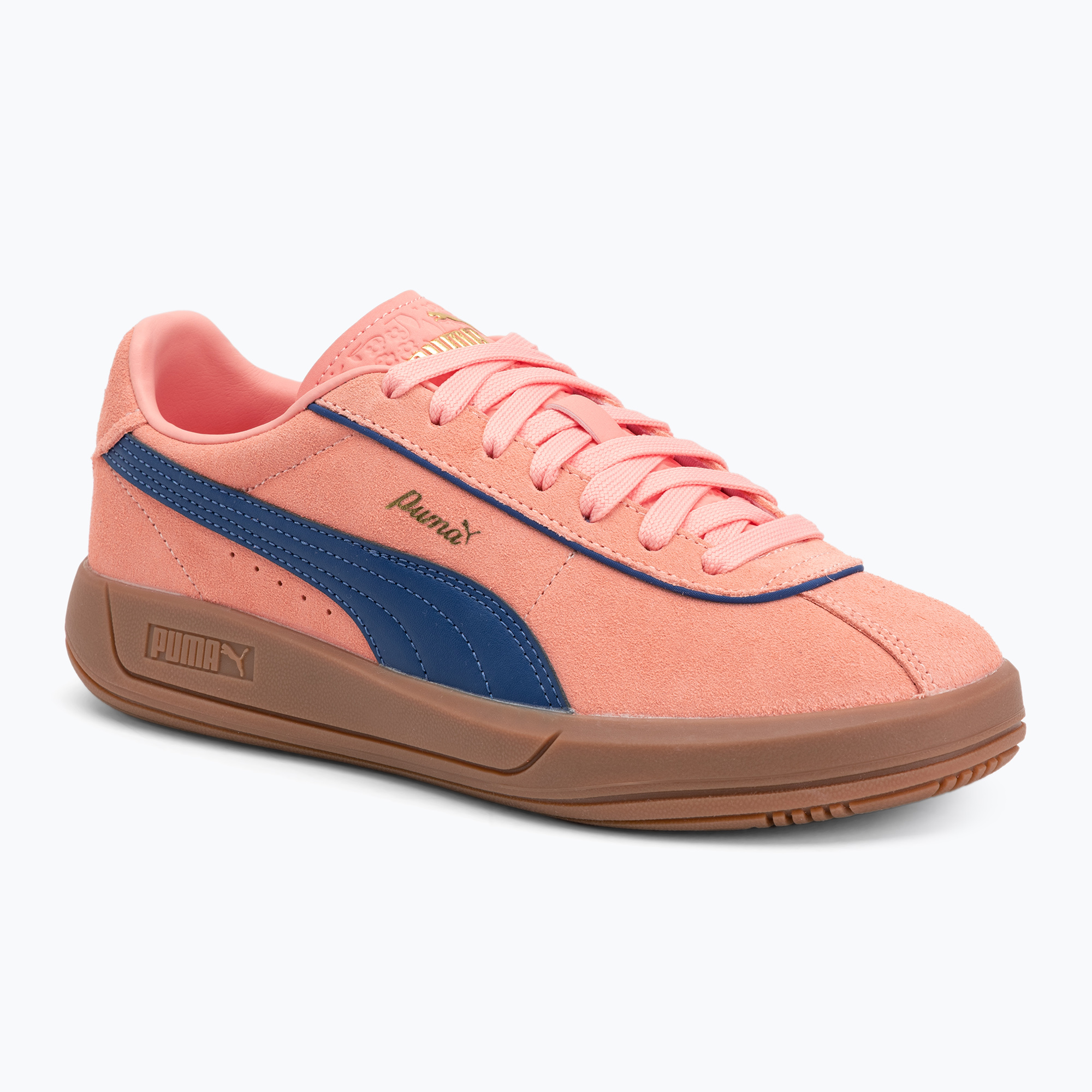 Buty damskie PUMA Club Klassika Suede pink fruit/blazing blue/puma gold 