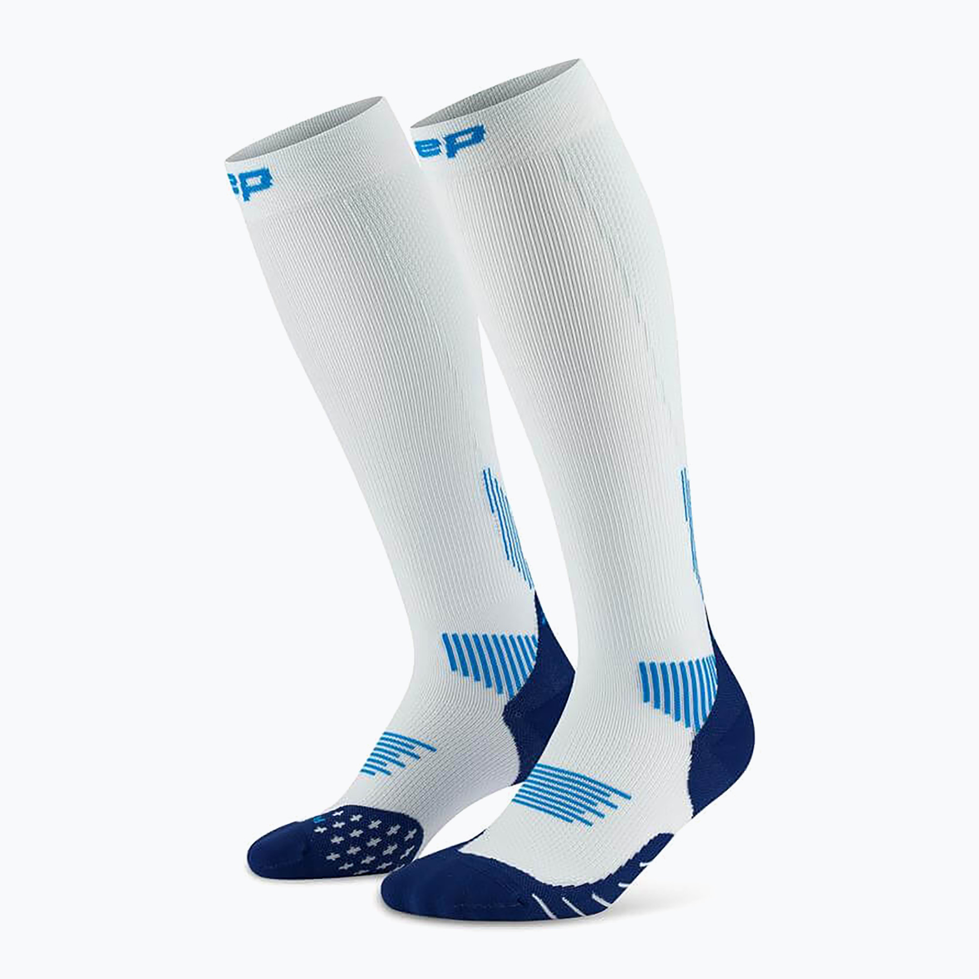 Skarpety kompresyjne damskie CEP Run Tall 5.0 ice/blue 