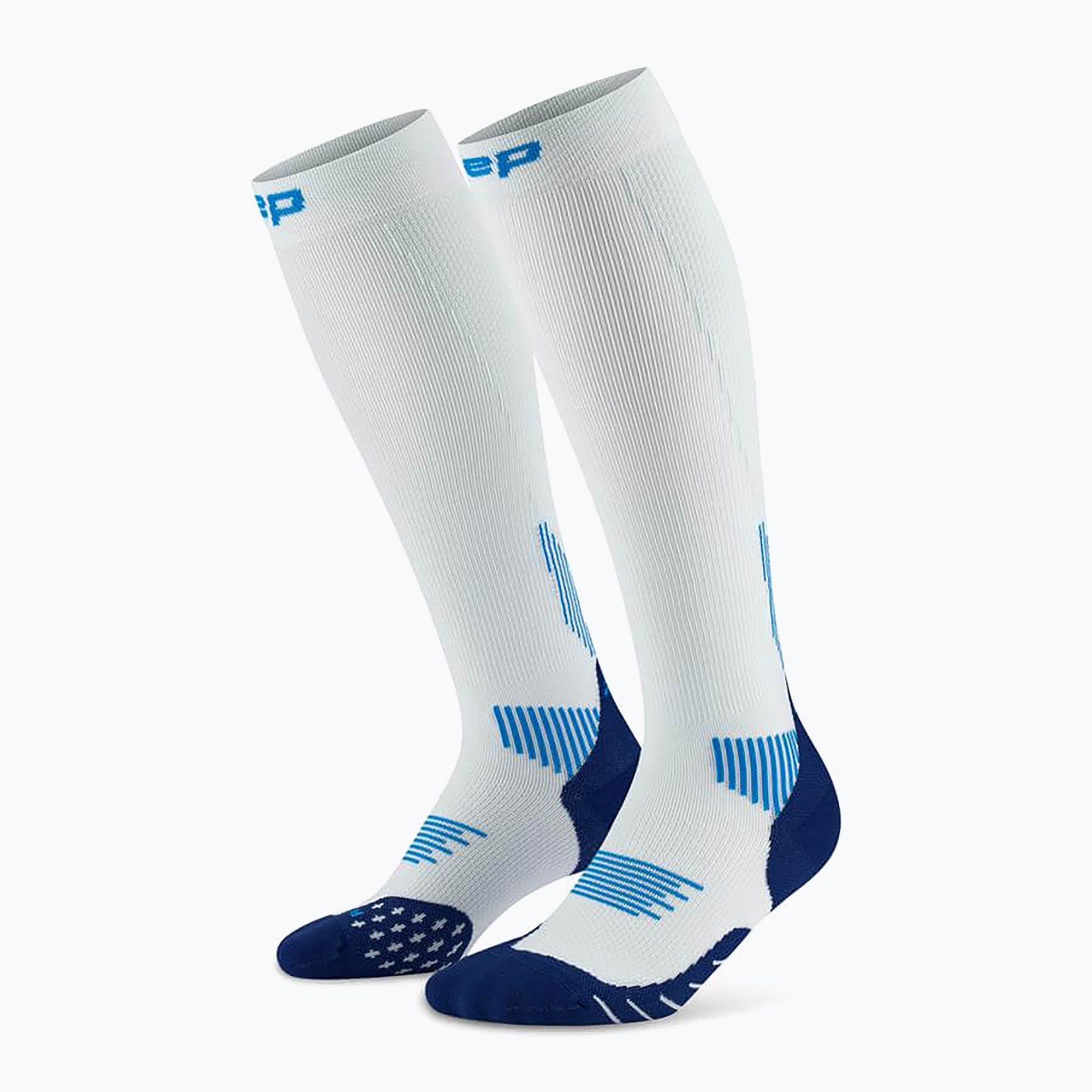 Skarpety kompresyjne męskie CEP Run Tall 5.0 ice/blue 