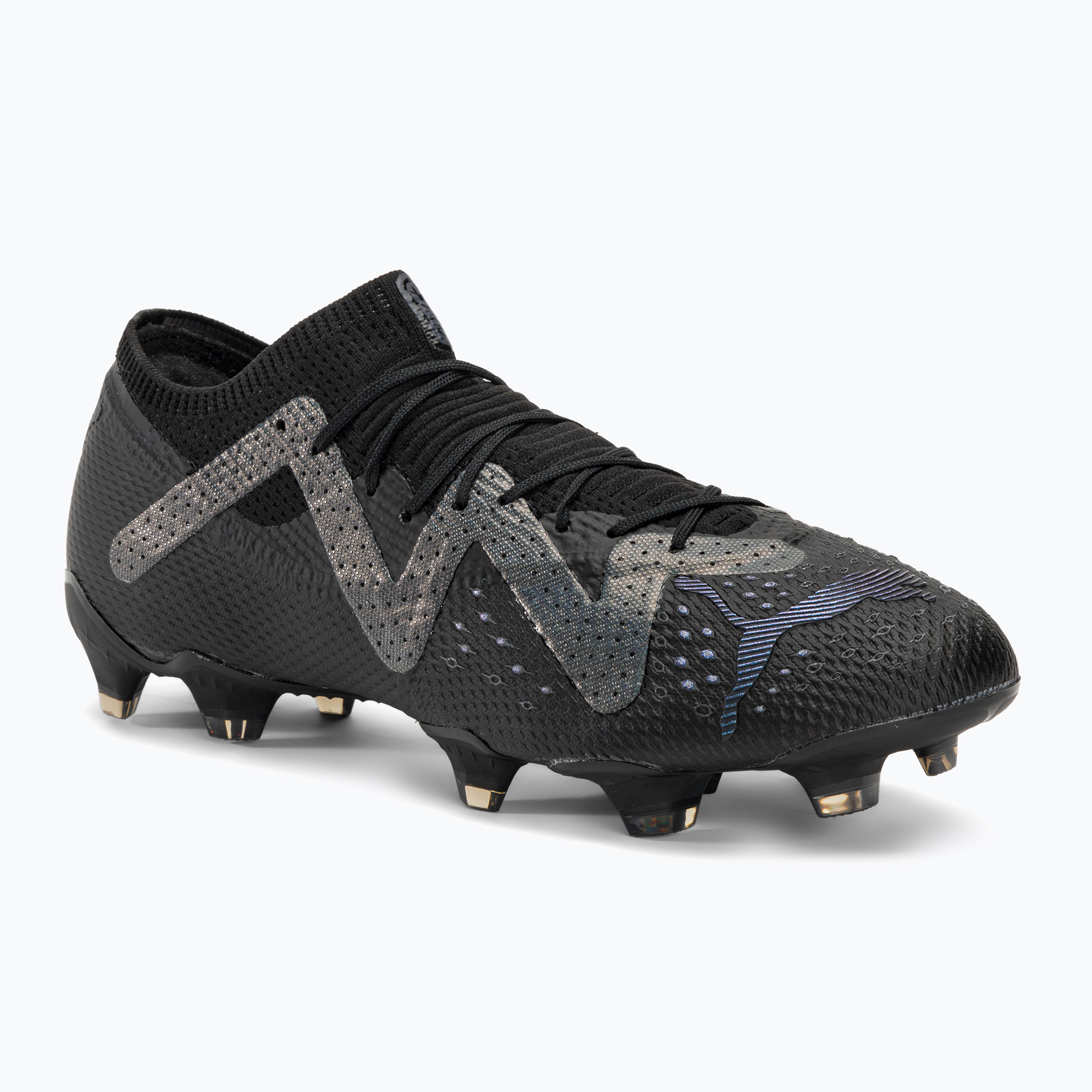 Zdjęcia - Buty piłkarskie Puma  męskie  Future Ultimate Low FG/AG  black/asphalt | 