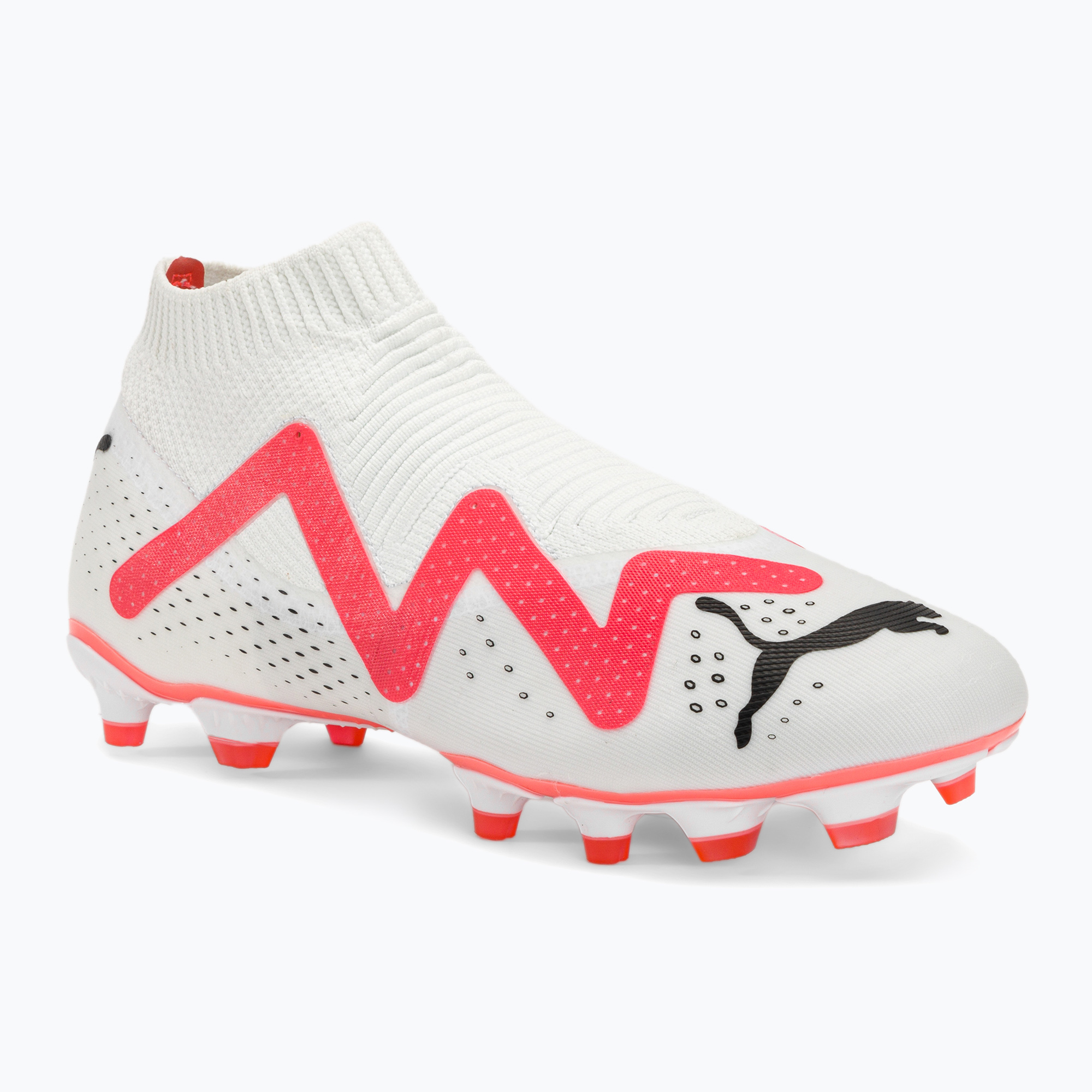 Buty piłkarskie męskie PUMA Future Match+ LL FG/AG puma white/puma black/fire orchid | WYSYŁKA W 24H | 30 DNI NA ZWROT