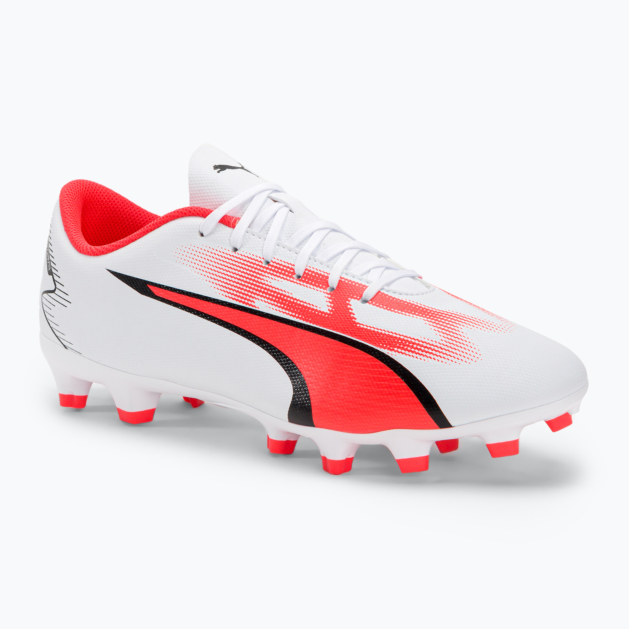 Zdjęcia - Buty piłkarskie Puma  męskie  Ultra Play FG/AG  white/ black/fire or 