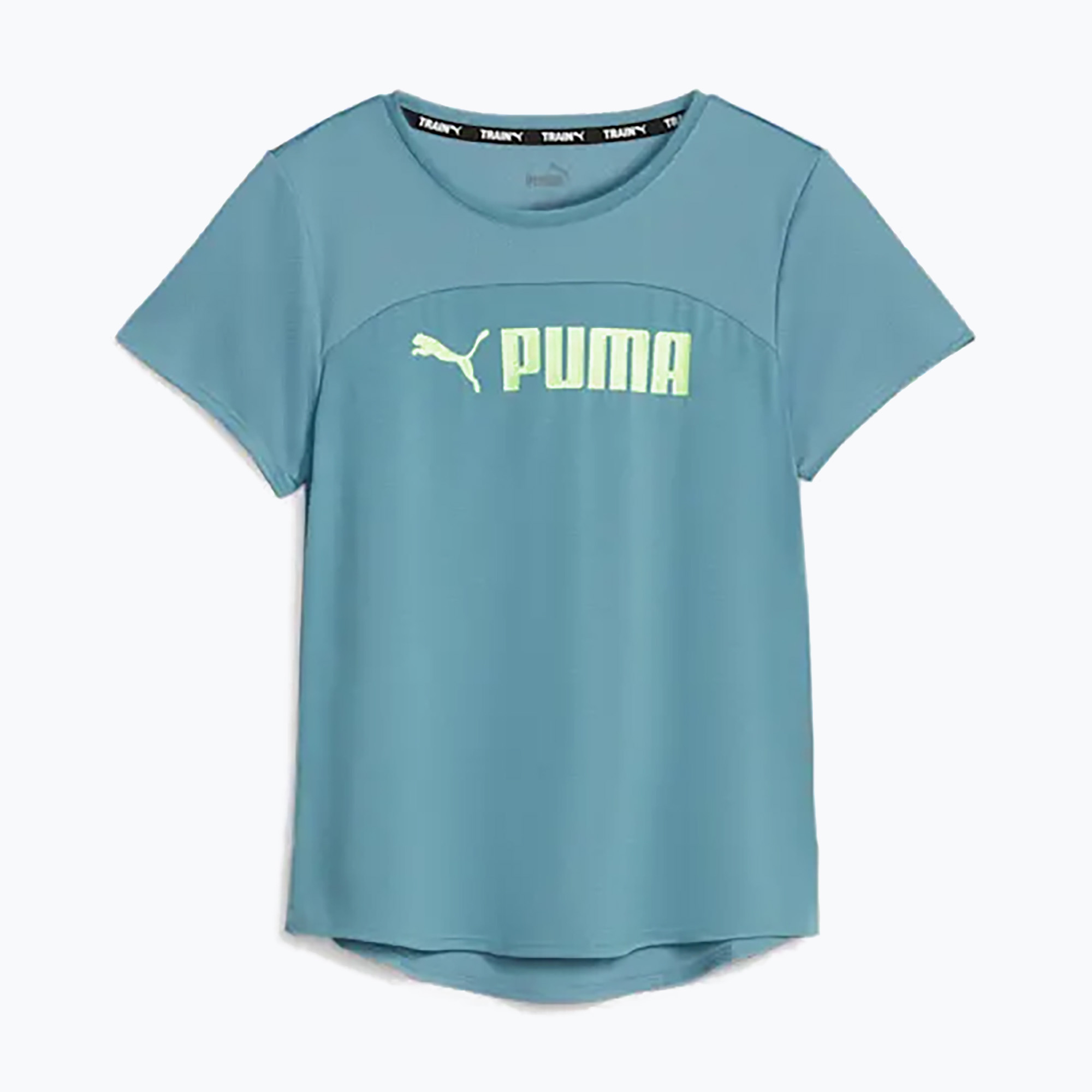 Koszulka damska PUMA Fit Logo Ultrabreathe bold blue/speed green | WYSYŁKA W 24H | 30 DNI NA ZWROT