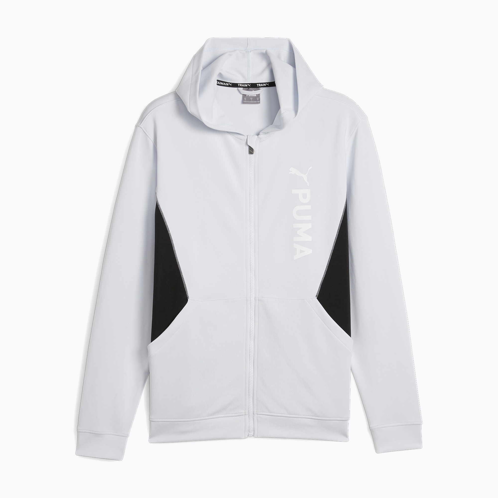 Bluza męska PUMA Fit Double Knit FZ Hoodie silver mist | WYSYŁKA W 24H | 30 DNI NA ZWROT