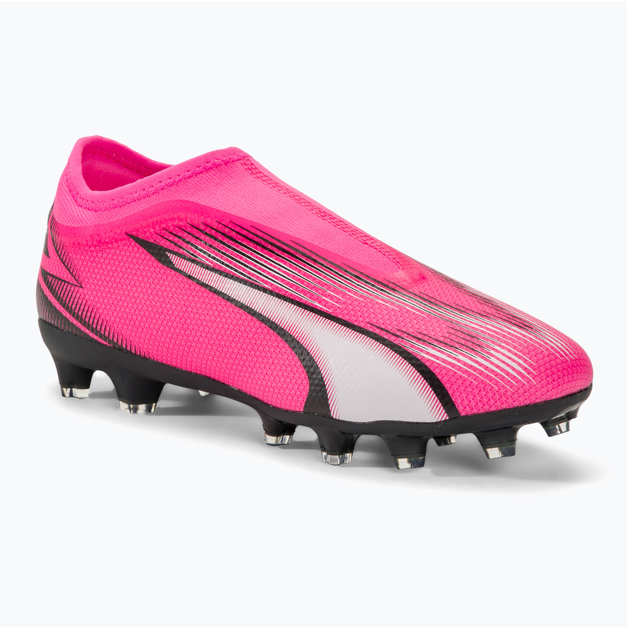 Zdjęcia - Buty piłkarskie Puma  dziecięce  Ultra Match LL FG/AG Jr poison pink/ wh 