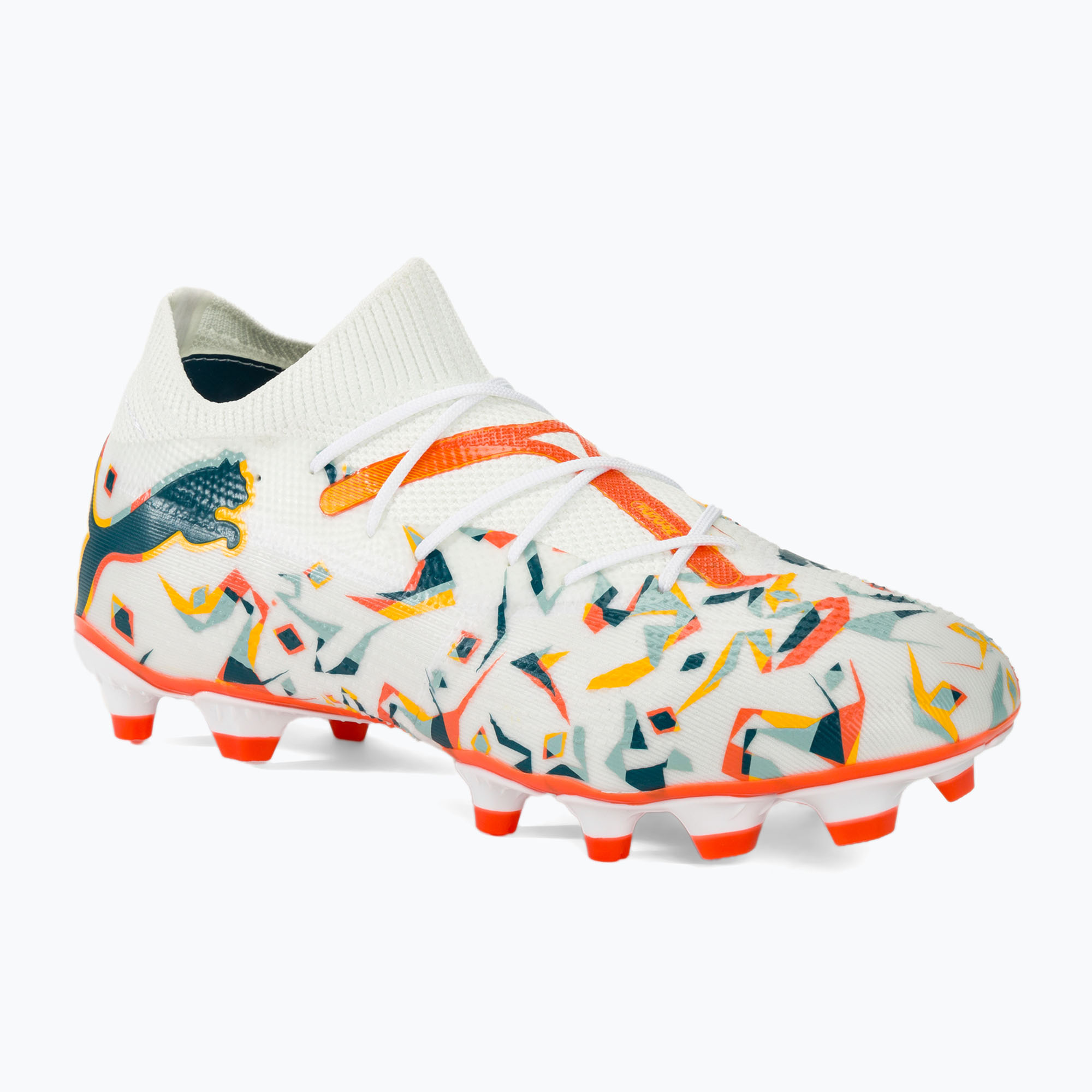 Zdjęcia - Buty piłkarskie Puma   Future 7 Match Creativity FG/AG white/ocean tropic/tu 