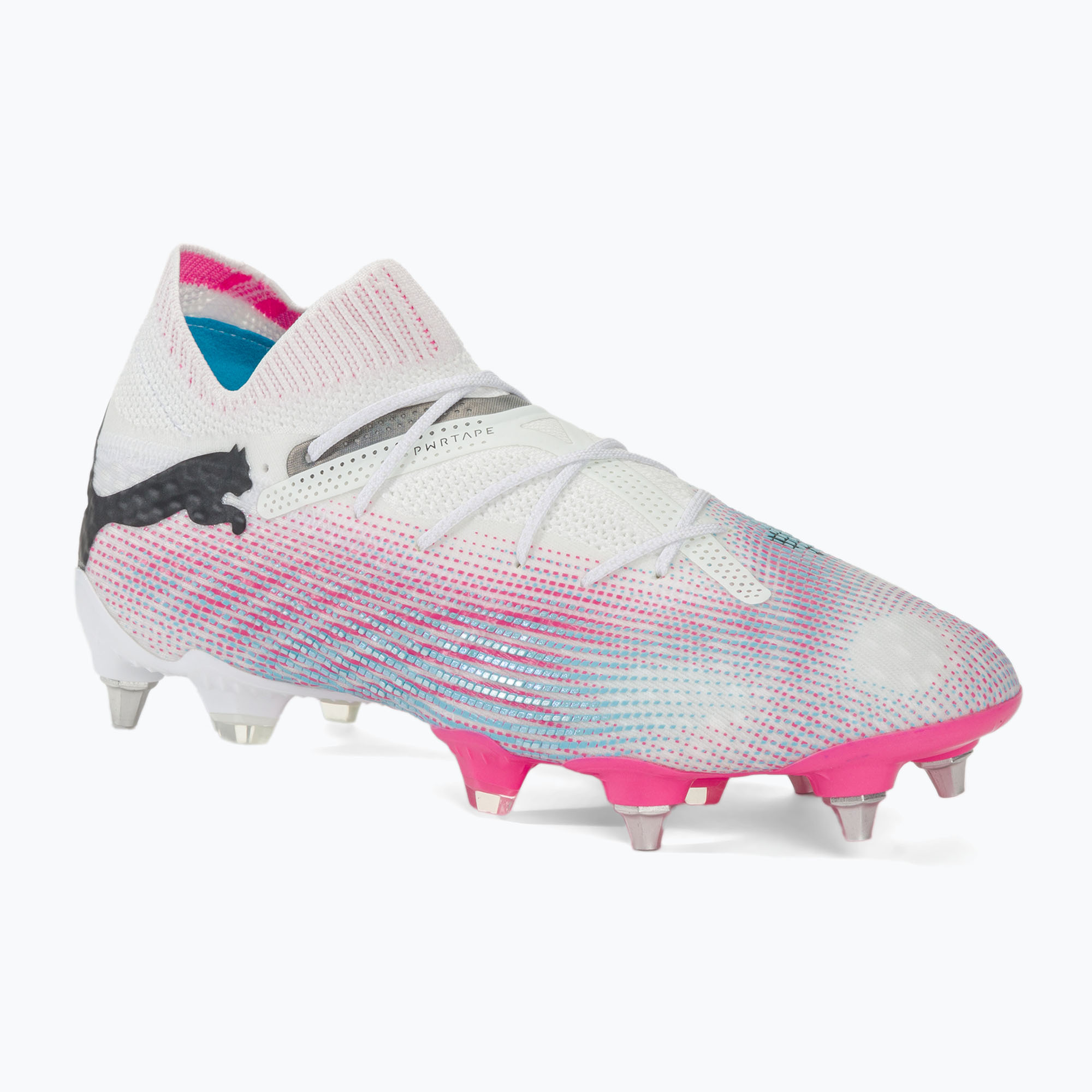 Zdjęcia - Buty piłkarskie Puma   Future 7 Ultimate MxSG  white/ black/poison p 