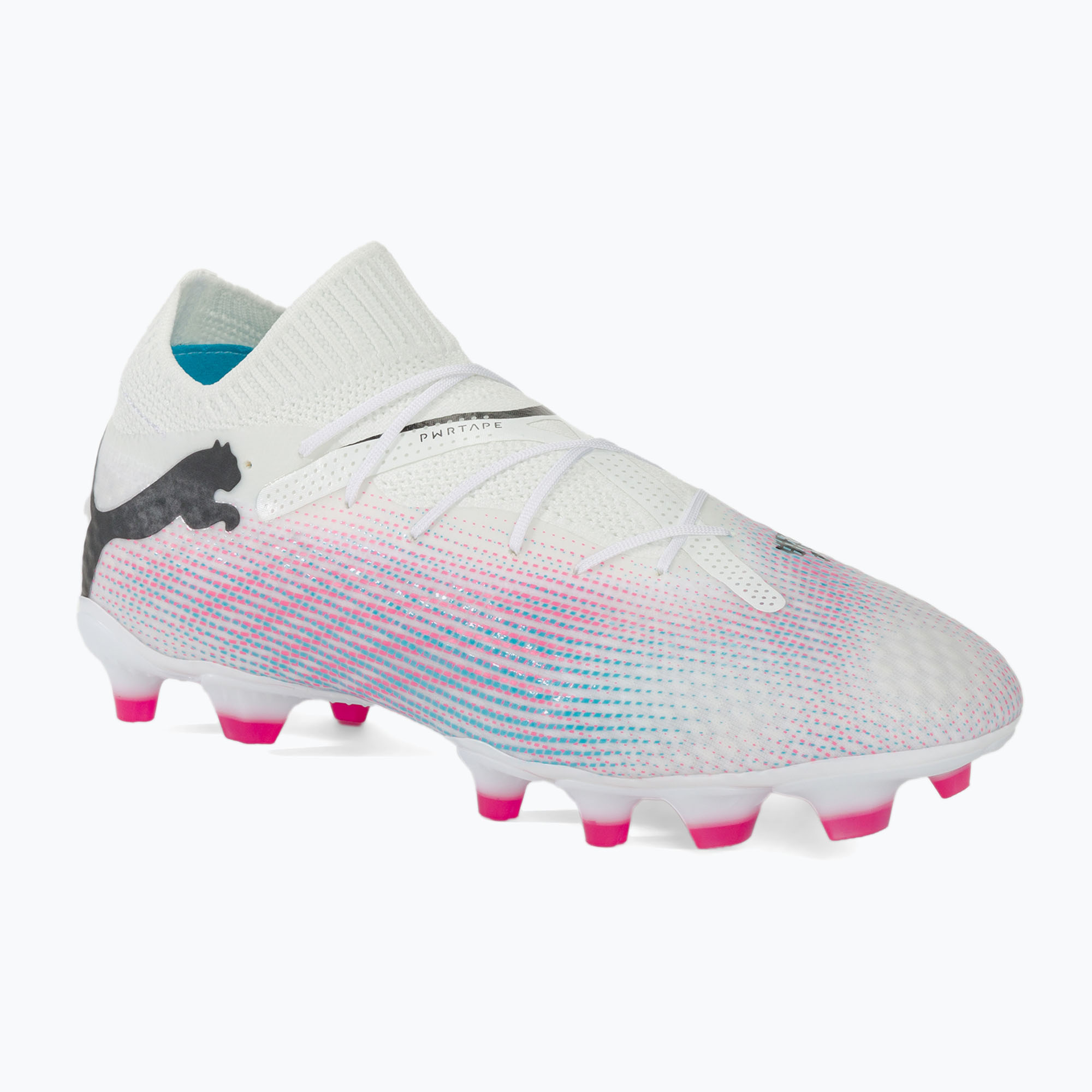 Zdjęcia - Buty piłkarskie Puma   Future 7 Pro FG/AG  white/ black/poison pink 