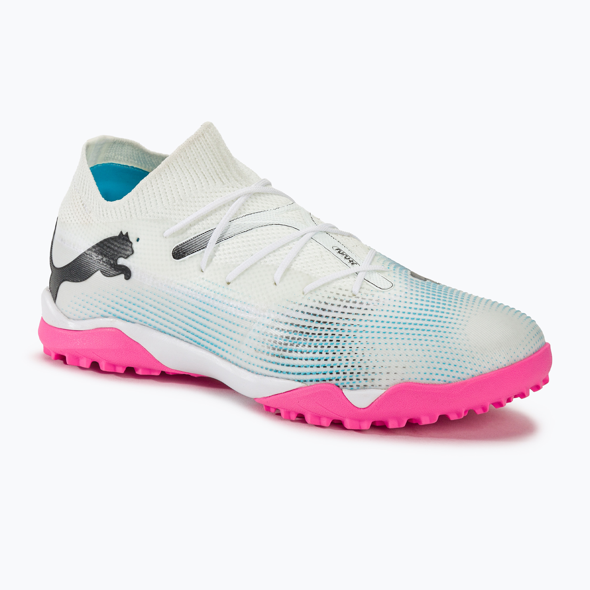 Buty piłkarskie PUMA Future 7 Match TT puma white/puma black/poison pink | WYSYŁKA W 24H | 30 DNI NA ZWROT