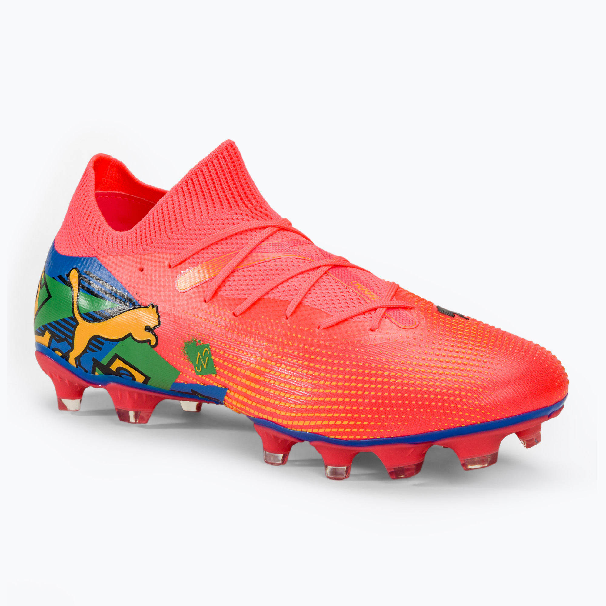 Buty piłkarskie PUMA Future 7 Match Neymar Jr FG/AG sunset glow/black/sun stream/puma green/blue | WYSYŁKA W 24H | 30 DNI NA ZWROT