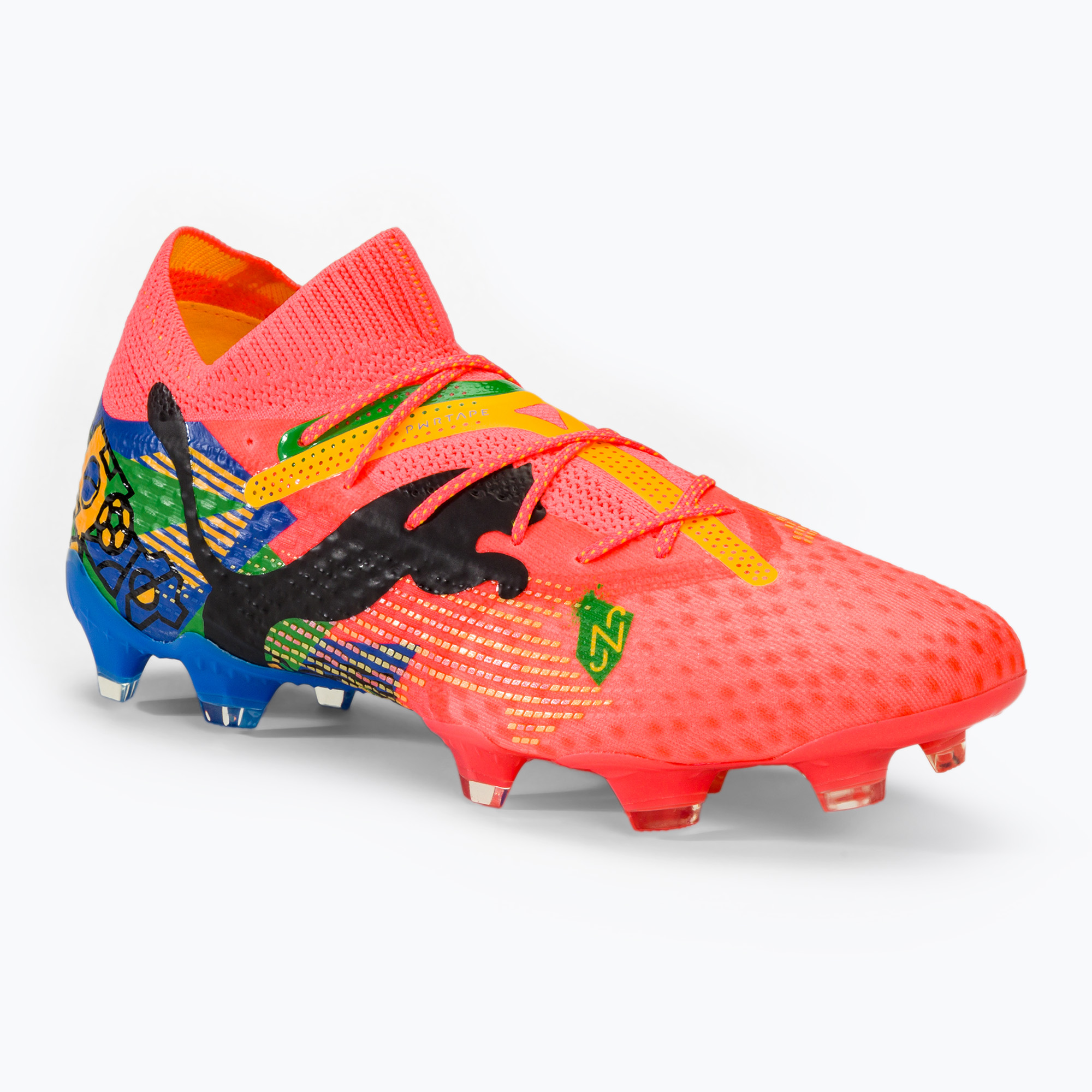 Фото - Футбольні бутси Puma Buty piłkarskie  Future 7 Ultimate Neymar Jr FG/AG sunset glow/black/sun stream/ green/blue | WYSYŁKA W 24H | 30 DNI 