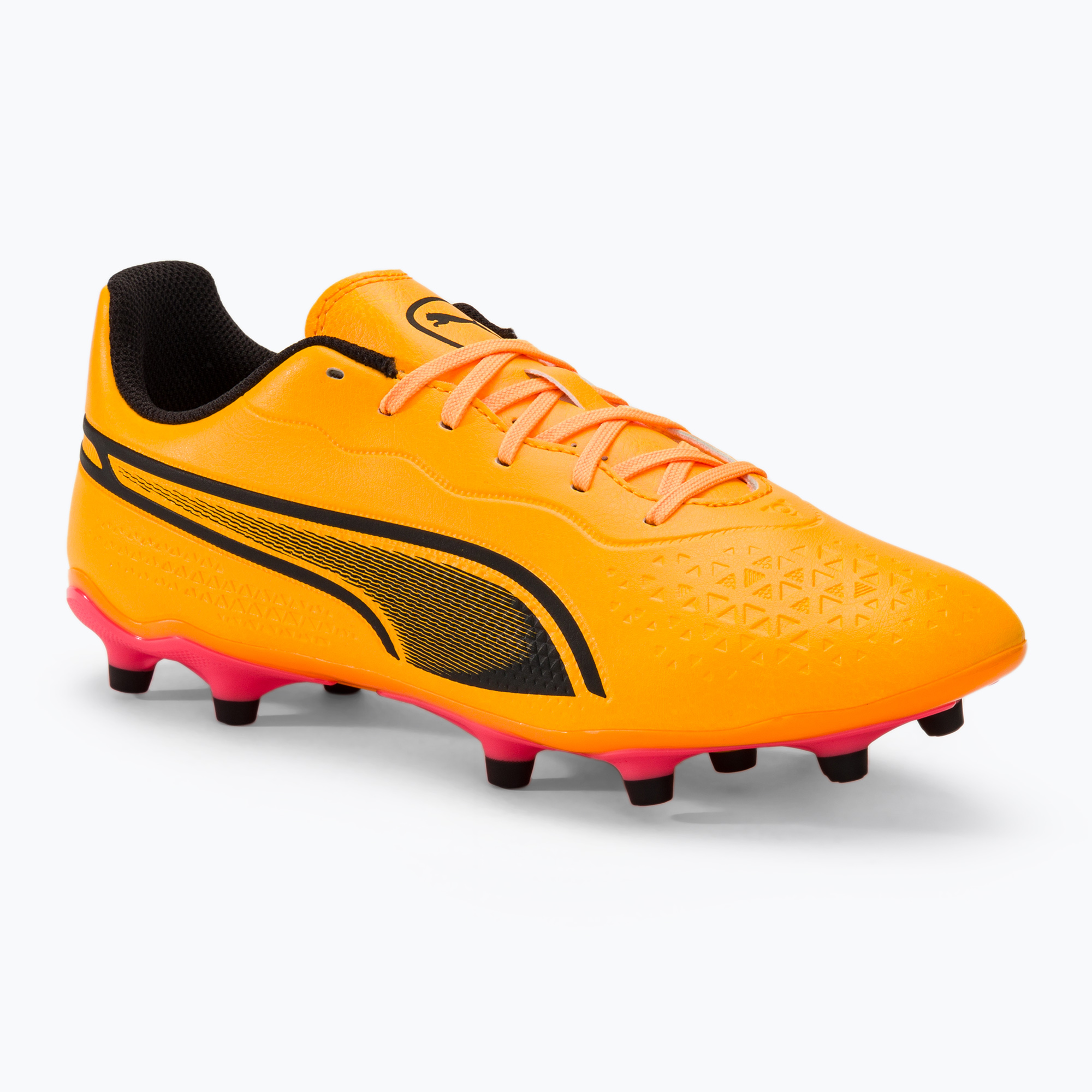 Buty piłkarskie PUMA King Match Fg/Ag sun stream/puma black/sunset glow | WYSYŁKA W 24H | 30 DNI NA ZWROT