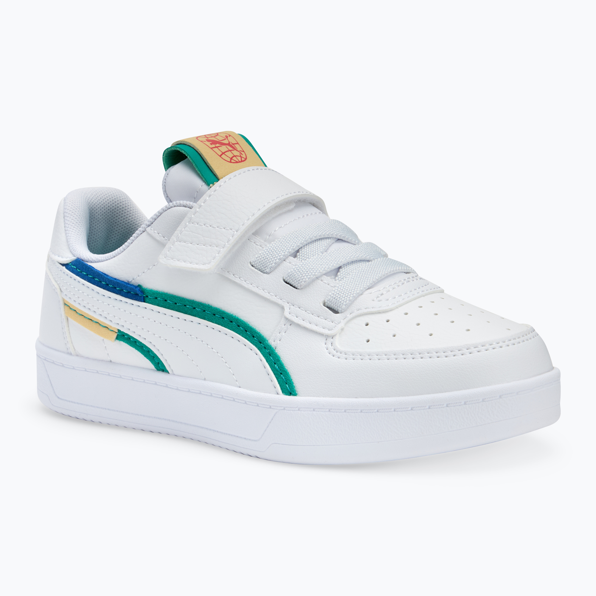 Buty dziecięce PUMA Caven 2.0 Ready, Set, Better AC+ PS puma white/cobalt glaze/sparkling green | WYSYŁKA W 24H | 30 DNI NA ZWROT