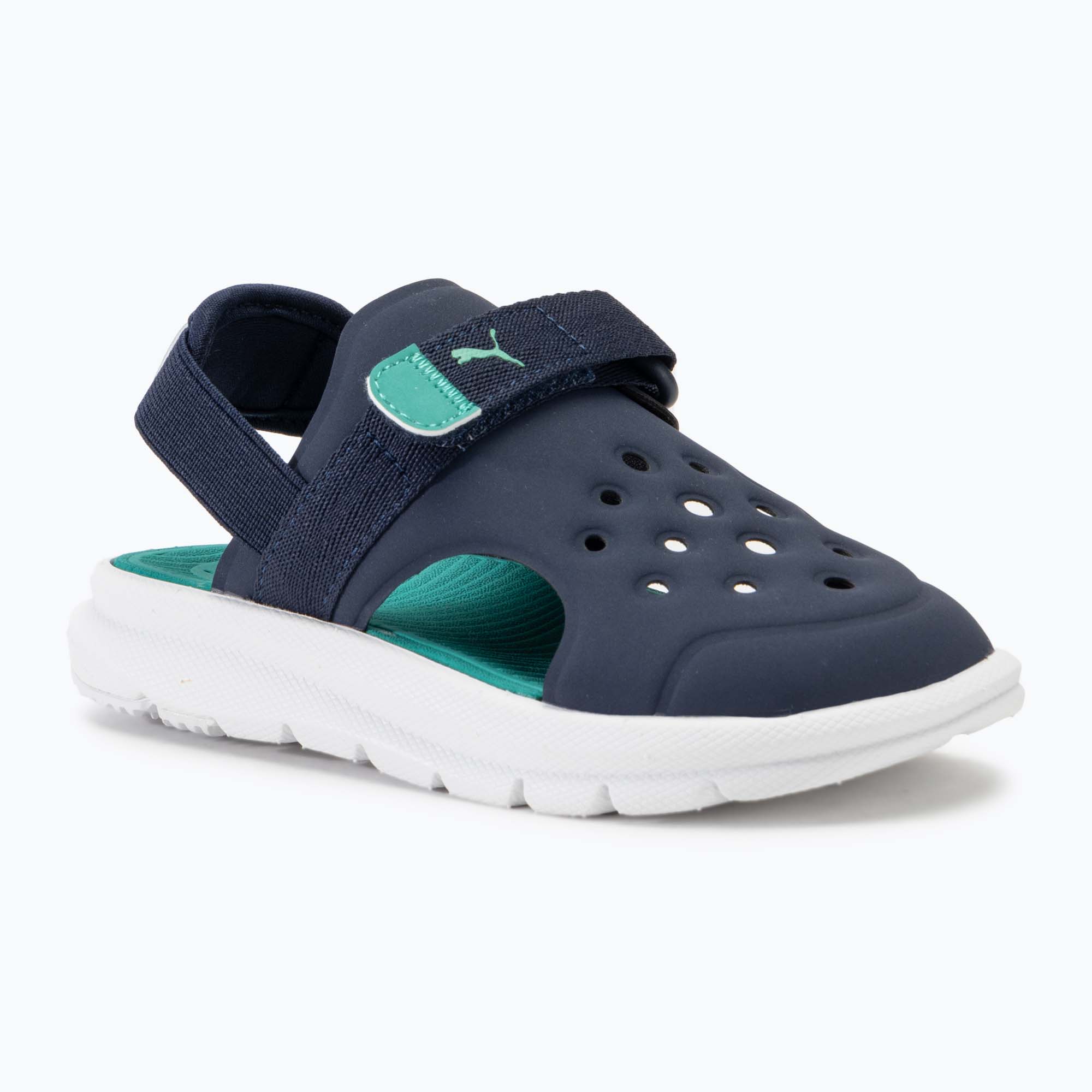 Sandały dziecięce PUMA Evolve AC PS puma navy/sparkling green/puma white | WYSYŁKA W 24H | 30 DNI NA ZWROT