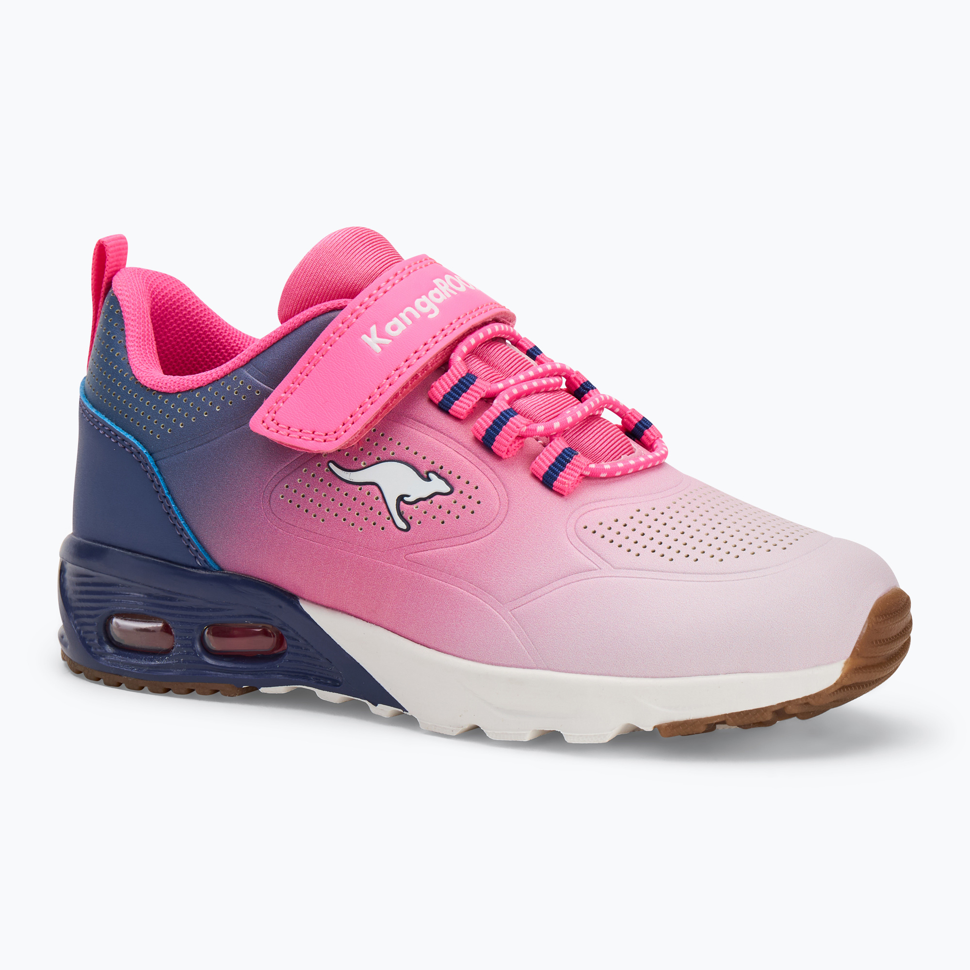 Buty dziecięce KangaROOS KX-Bases EV neon pink/white | WYSYŁKA W 24H | 30 DNI NA ZWROT