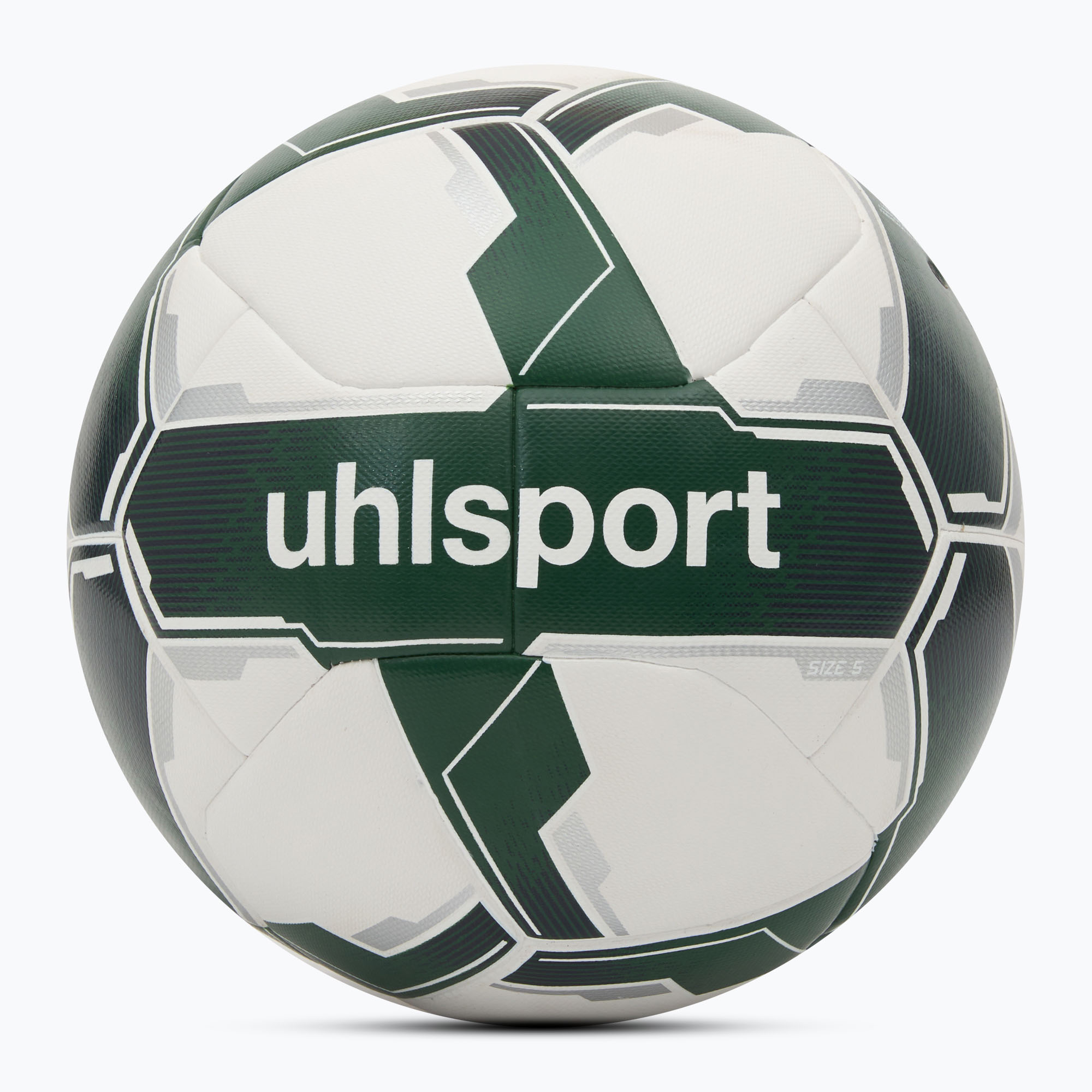 Piłka do piłki nożnej uhlsport Attack Addglue For The Planet white/dark green/silver rozmiar 5 | WYSYŁKA W 24H | 30 DNI NA ZWROT