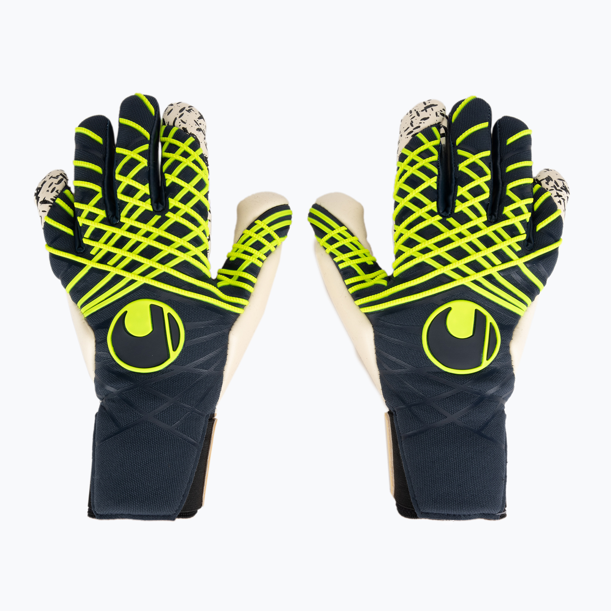 Rękawice bramkarskie uhlsport Prediction Flex HN navy/white/fluo yellow | WYSYŁKA W 24H | 30 DNI NA ZWROT