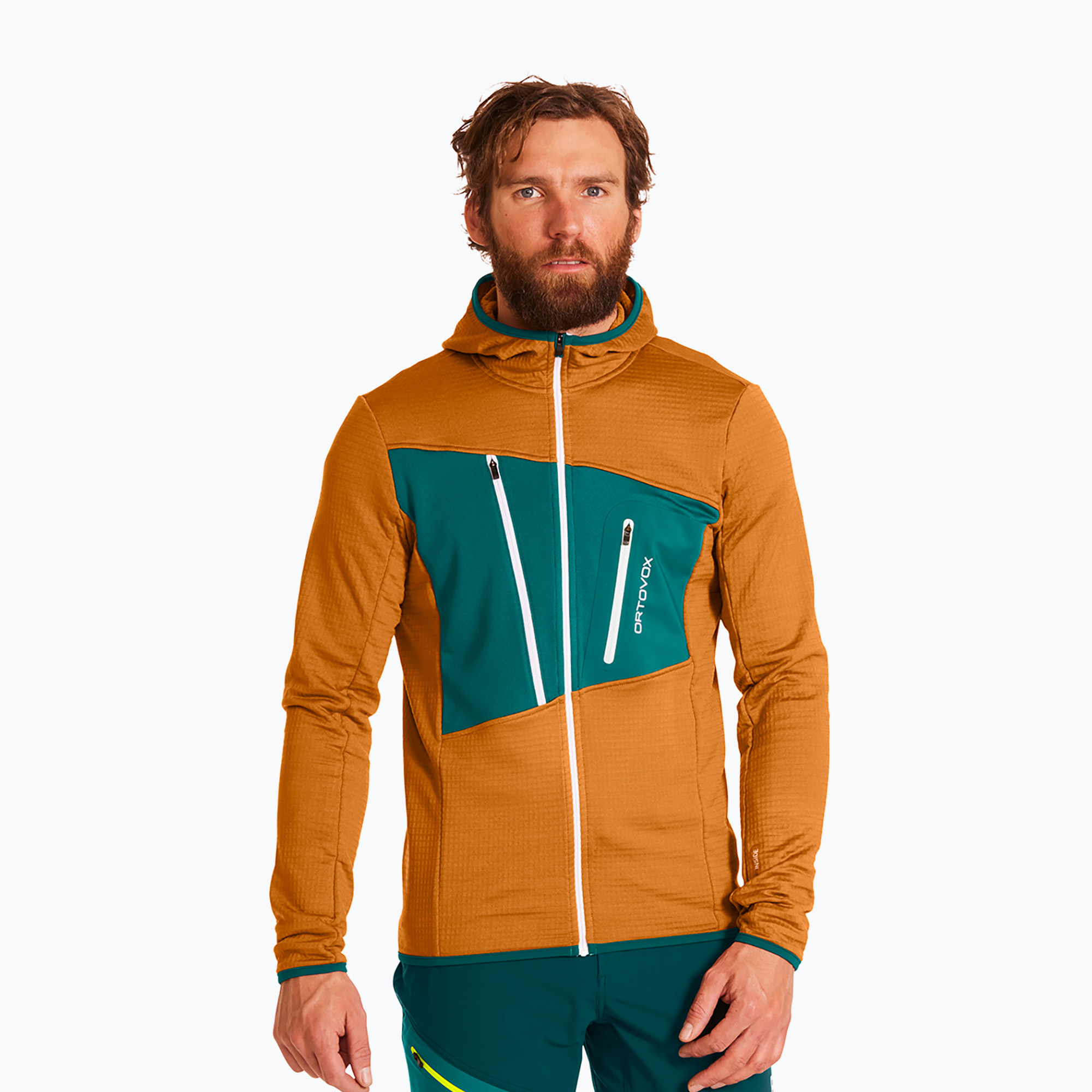 Bluza trekkingowa męska ORTOVOX Fleece Grid Hoody sly fox | WYSYŁKA W 24H | 30 DNI NA ZWROT