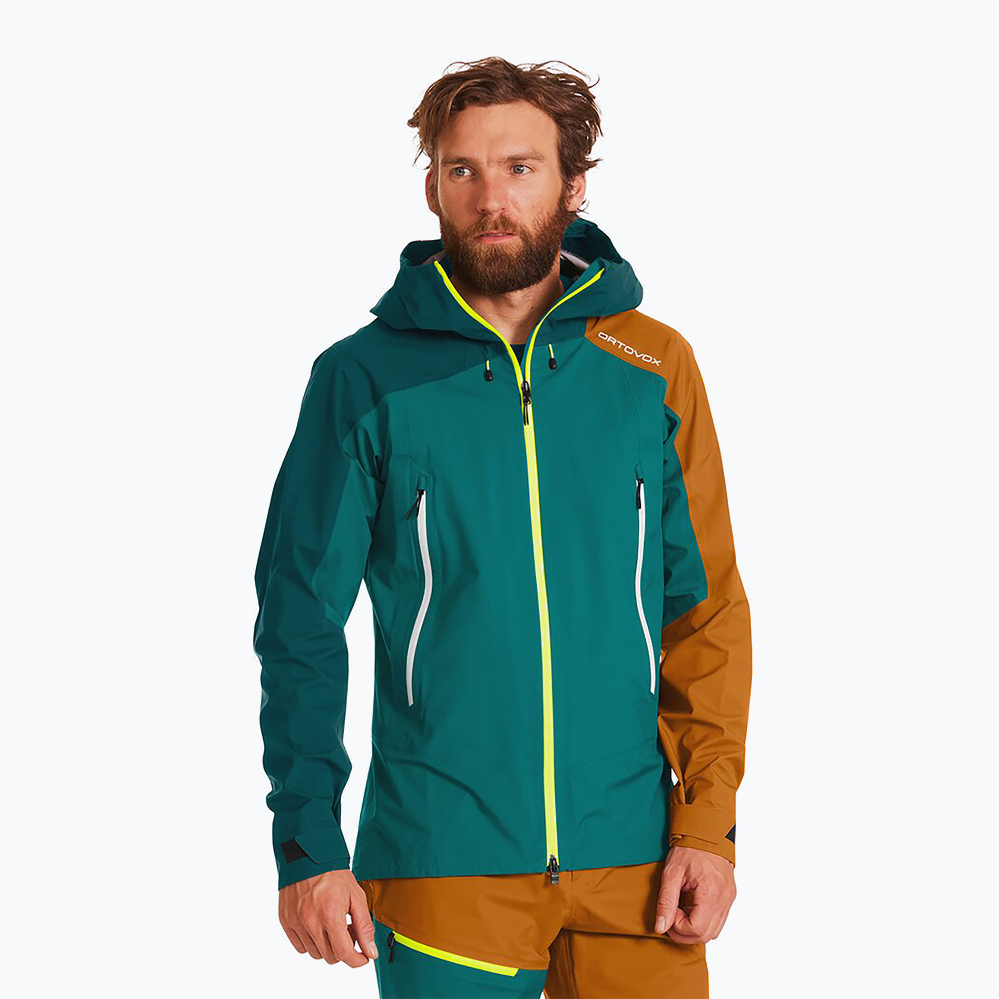 Kurtka przeciwdeszczowa męska ORTOVOX Westalpen 3L Light pacific green | WYSYŁKA W 24H | 30 DNI NA ZWROT
