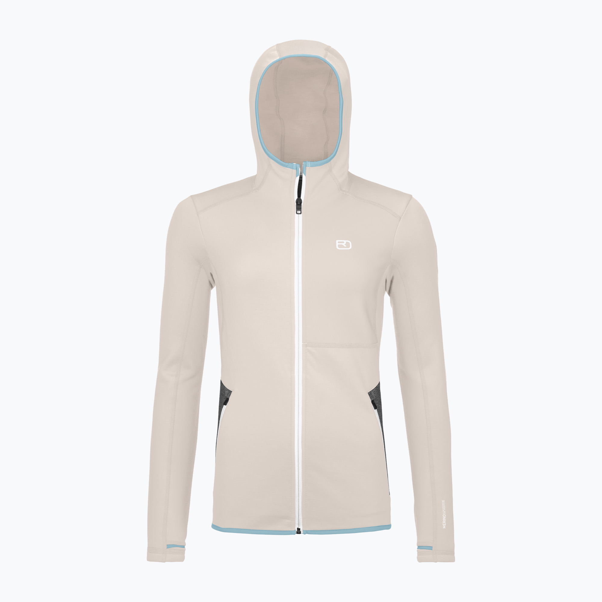 Bluza damska ORTOVOX Fleece Hoody white chalk | WYSYŁKA W 24H | 30 DNI NA ZWROT