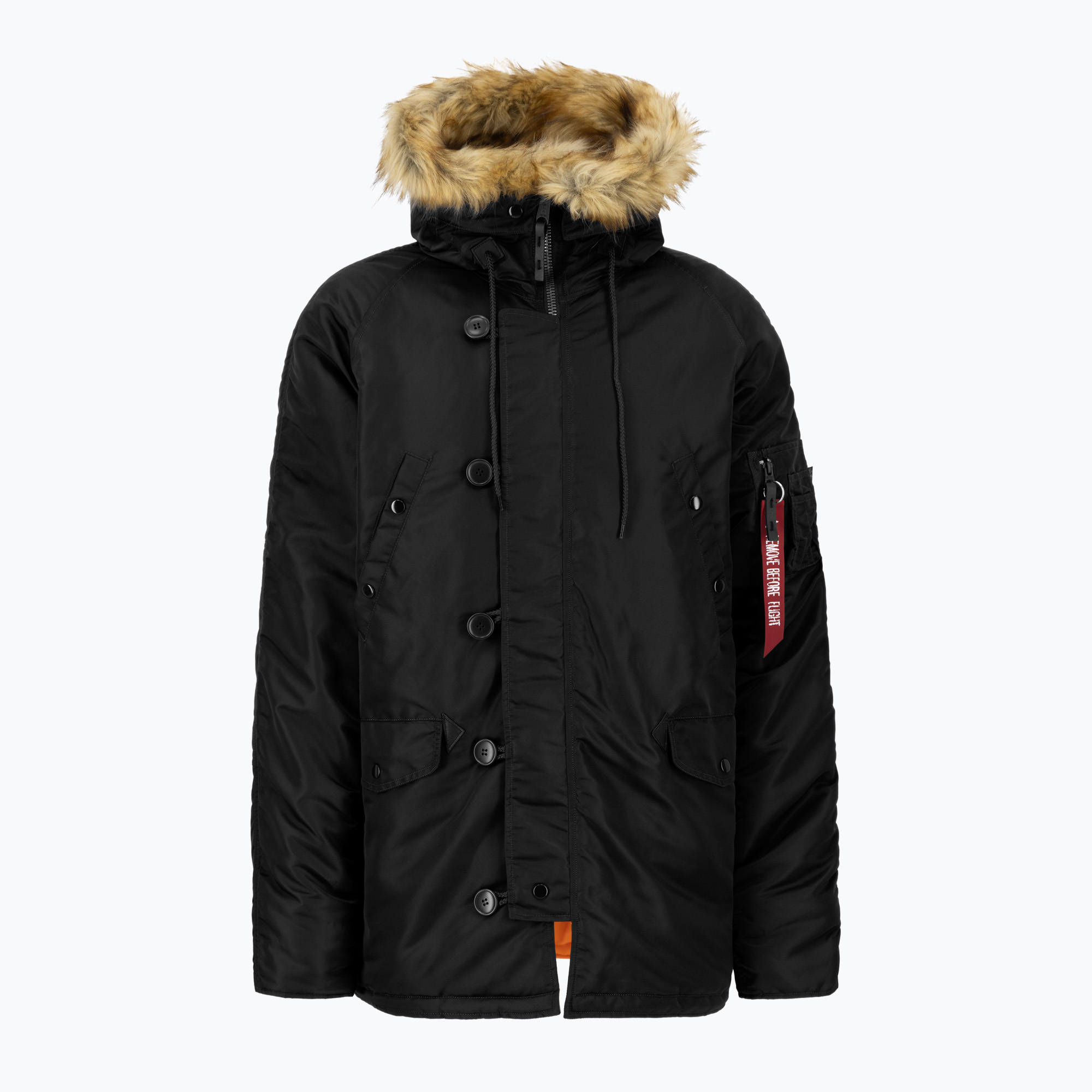 Kurtka męska Alpha Industries N-3B VF black | WYSYŁKA W 24H | 30 DNI NA ZWROT