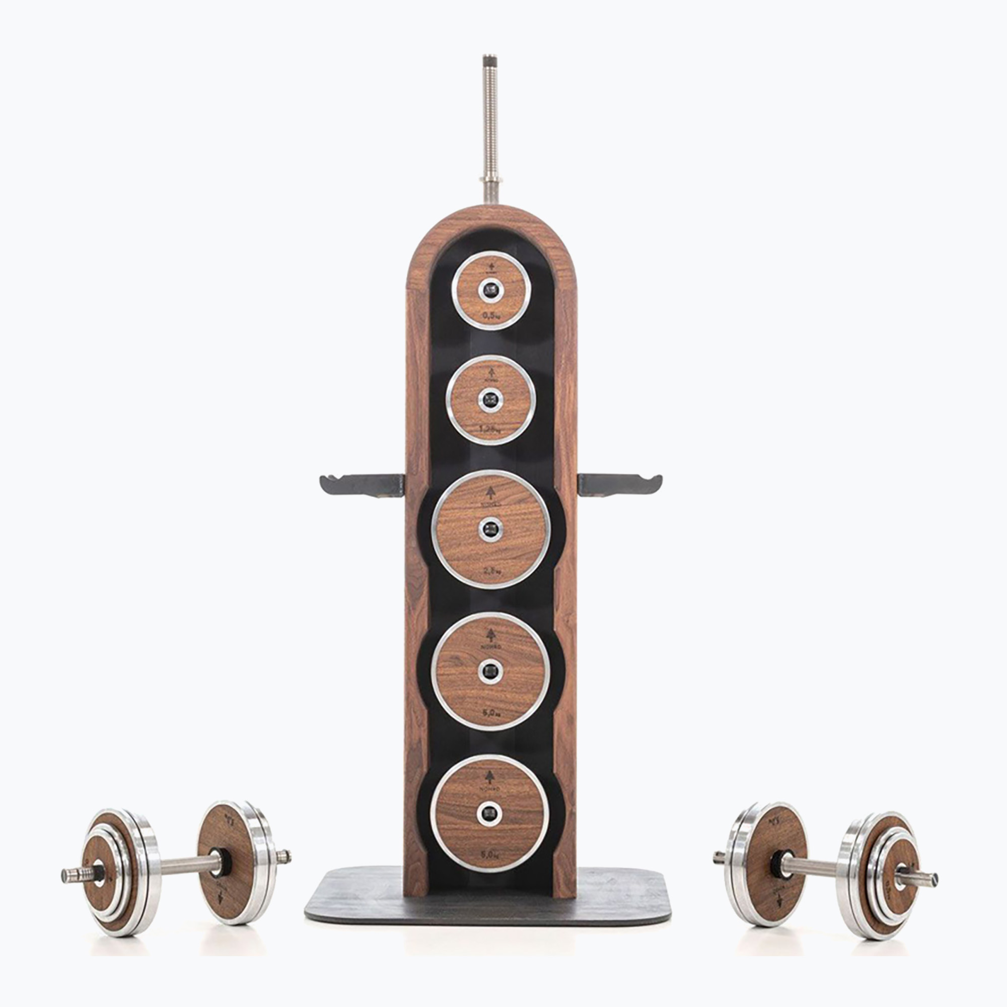 Zestaw obciążeń ze stojakiem NOHrD WeightPlate Tower Oxbridge Wiśnia | WYSYŁKA W 24H | 30 DNI NA ZWROT