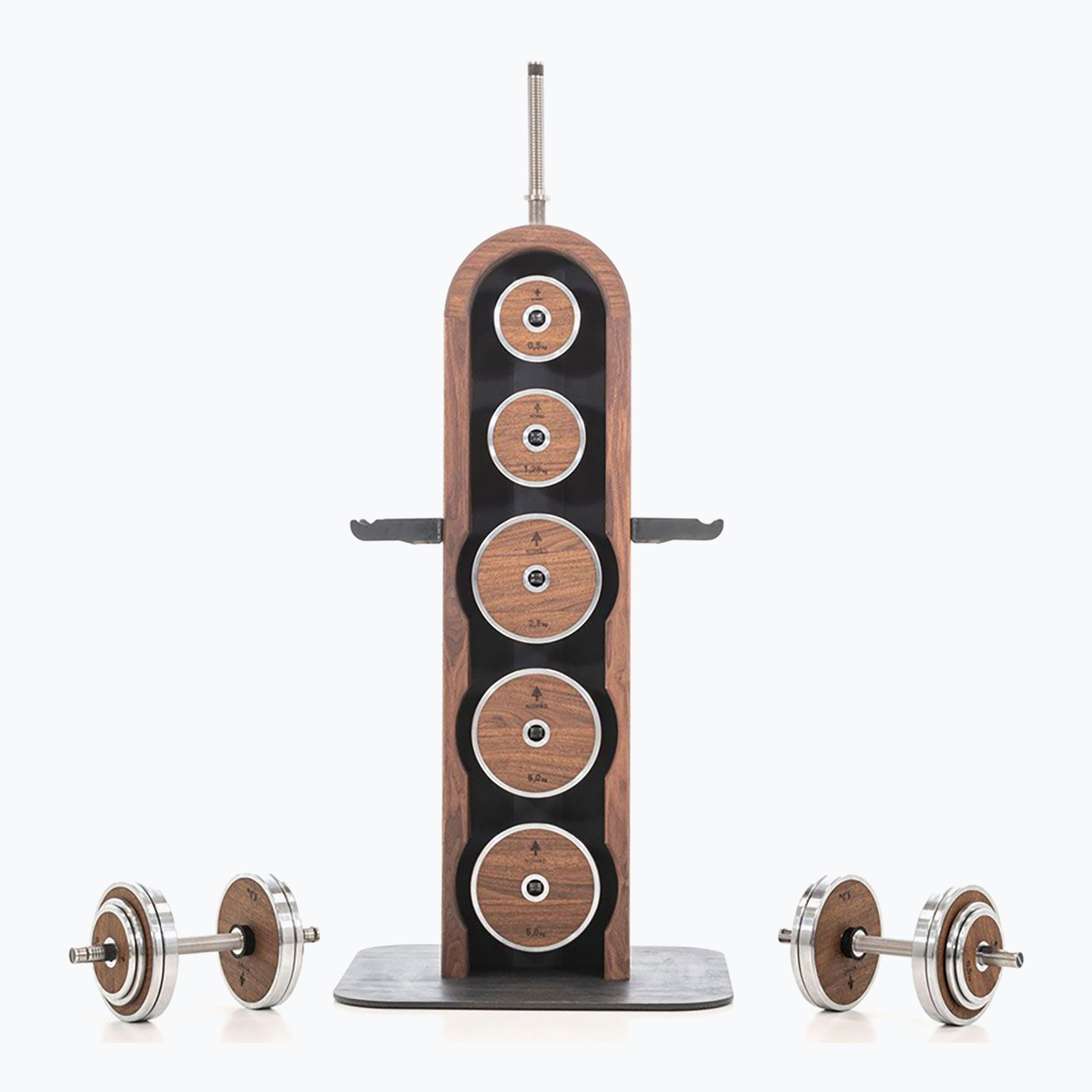 Zestaw obciążeń ze stojakiem NOHrD WeightPlate Tower Shadow Jesion | WYSYŁKA W 24H | 30 DNI NA ZWROT